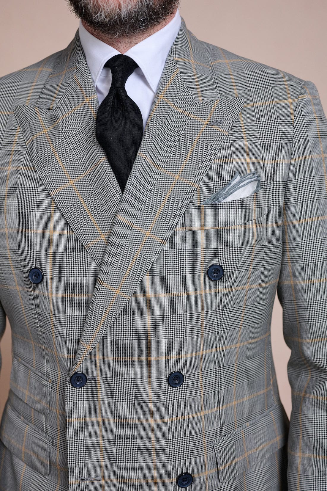 4-Season Super 140s Glenplaid Suit - Image 4