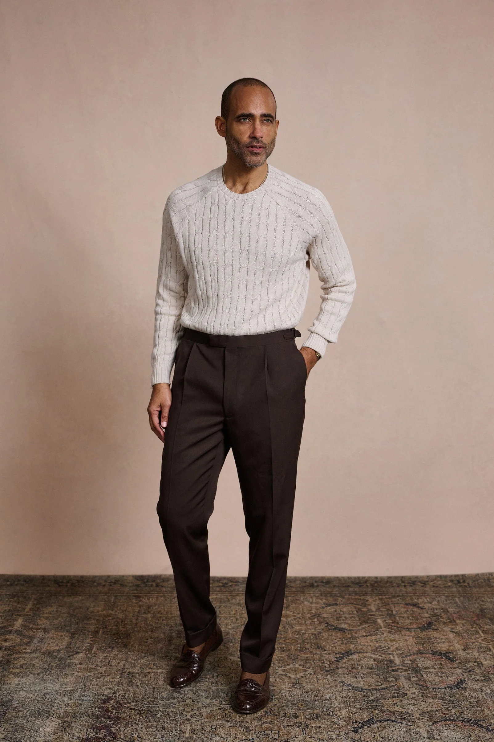 Arthur Cable Knit Crewneck - Image 10