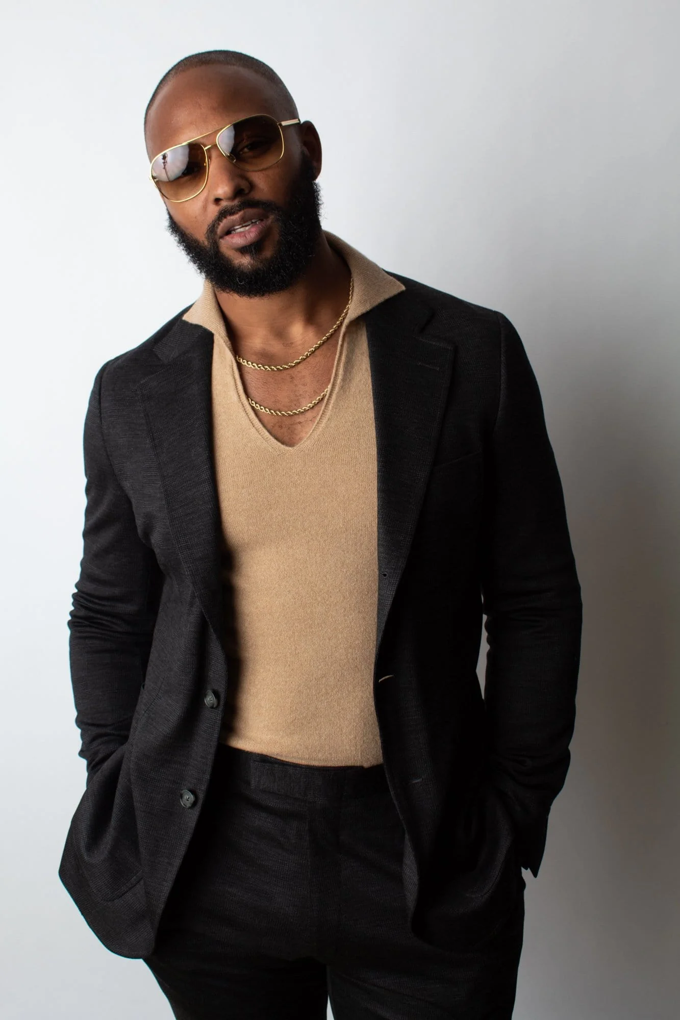 Myles Cashmere Long-Sleeve Polo - Image 14