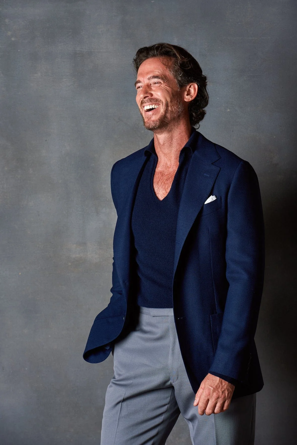 Myles Cashmere Long-Sleeve Polo - Image 23