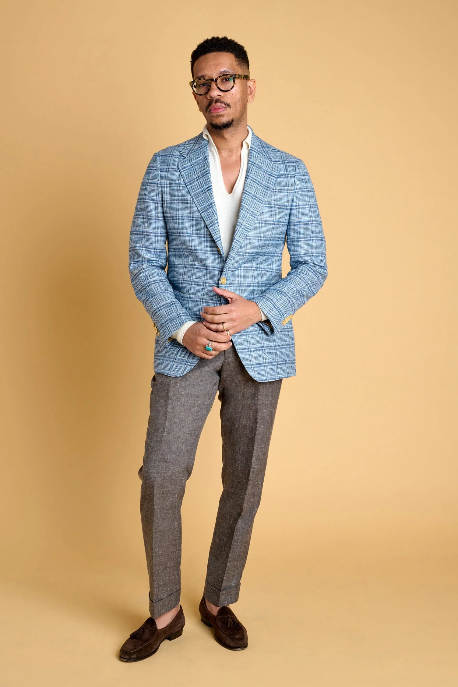 Myles Cashmere Long-Sleeve Polo - Image 30