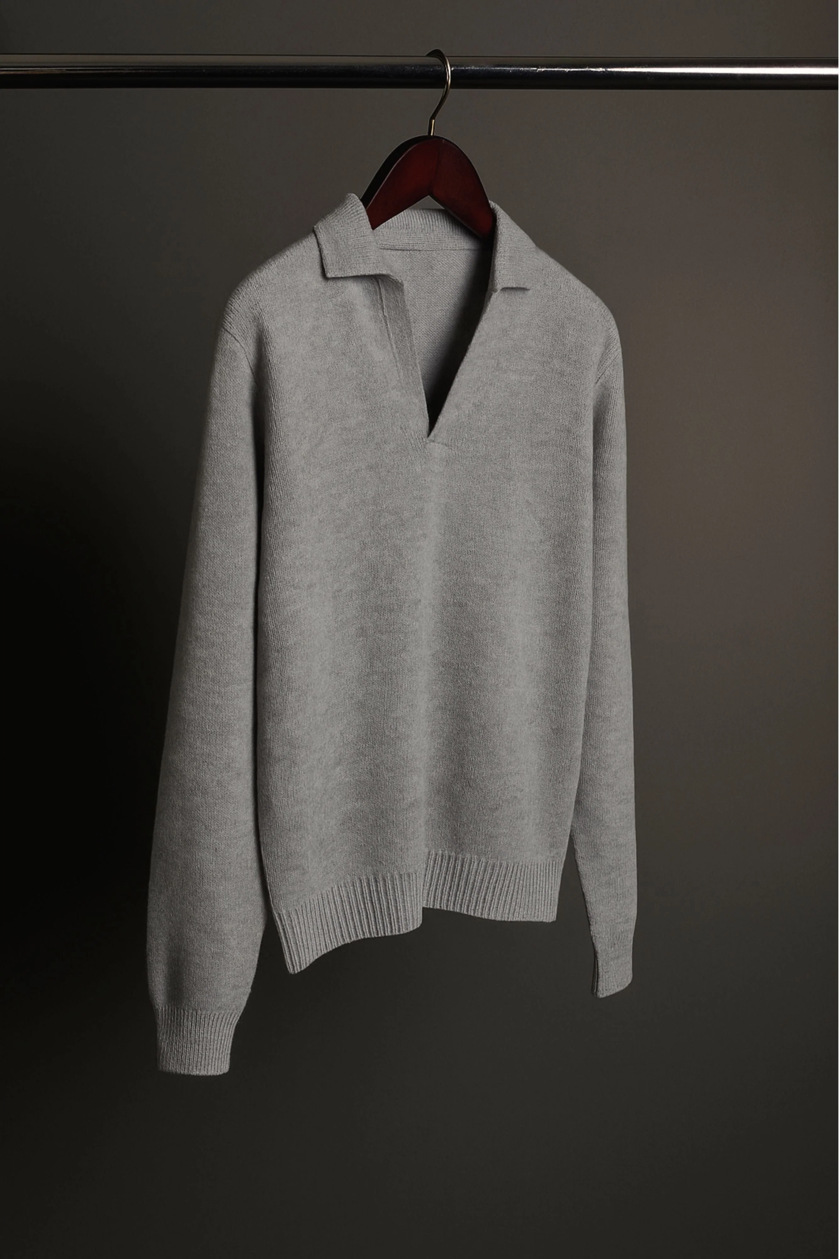 Myles Cashmere Long-Sleeve Polo - Image 39