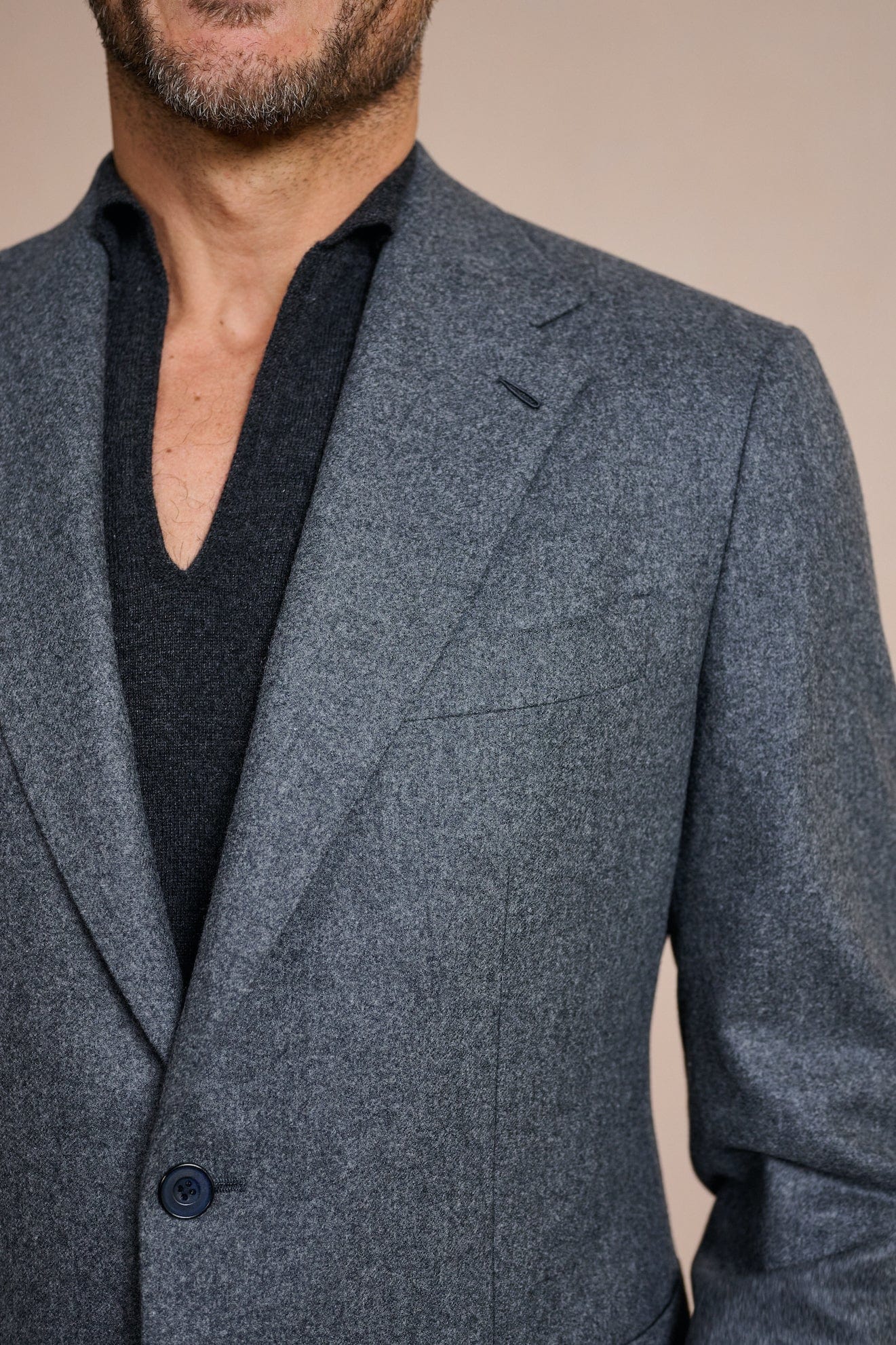 Myles Cashmere Long-Sleeve Polo - Image 4