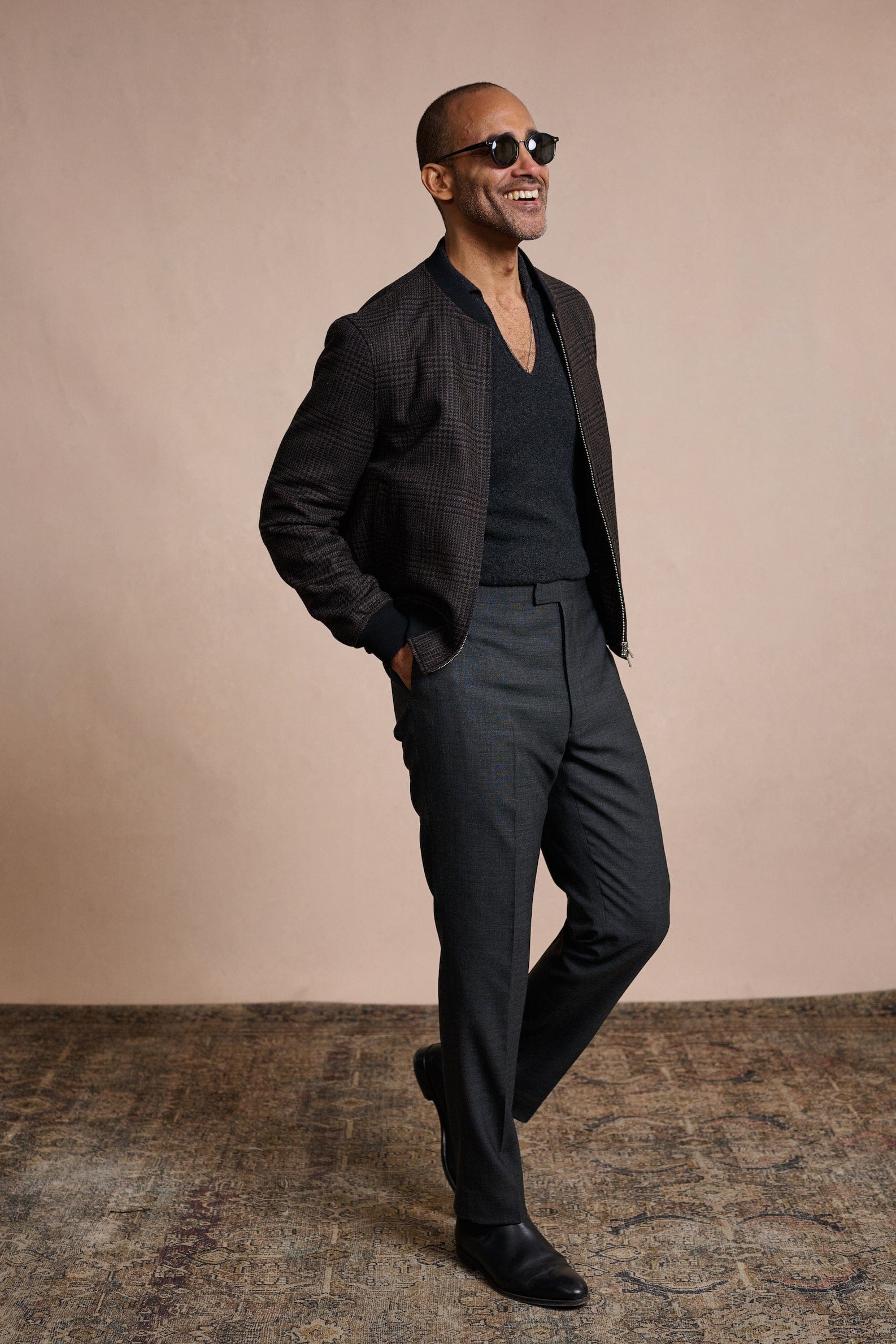 Myles Cashmere Long-Sleeve Polo - Image 8