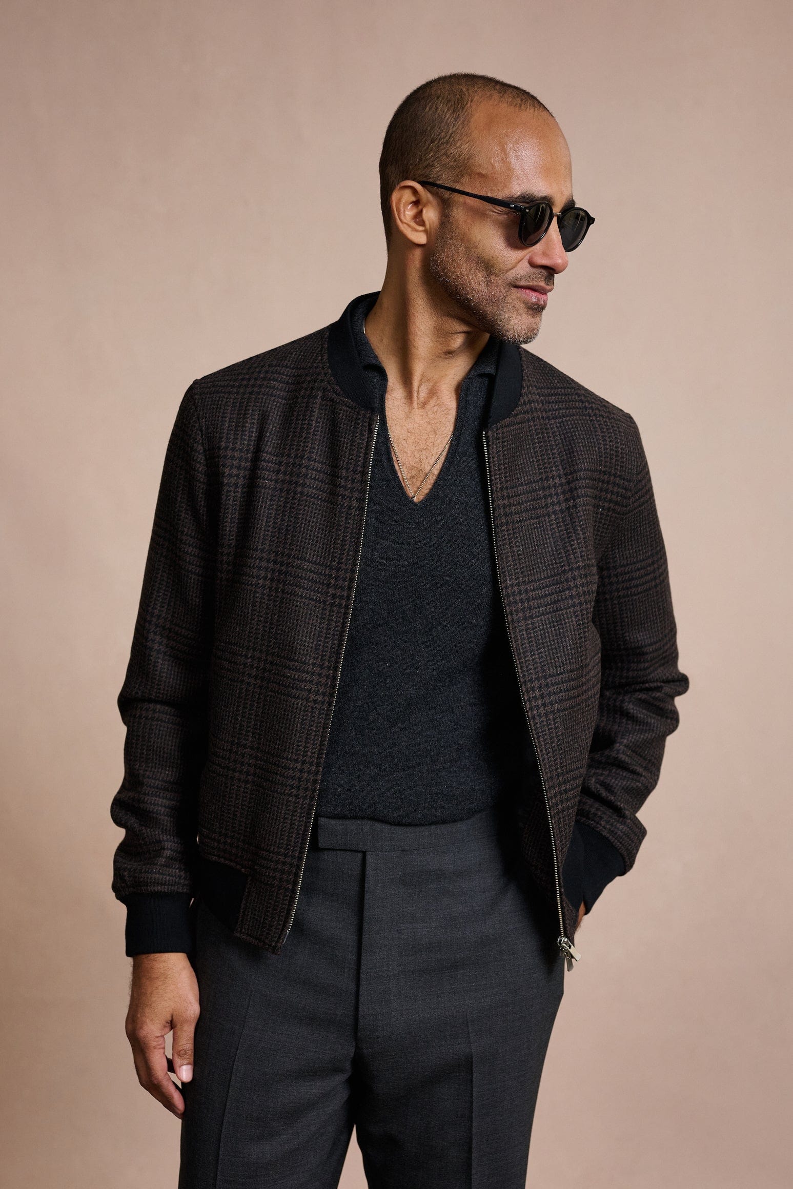 Myles Cashmere Long-Sleeve Polo - Image 9