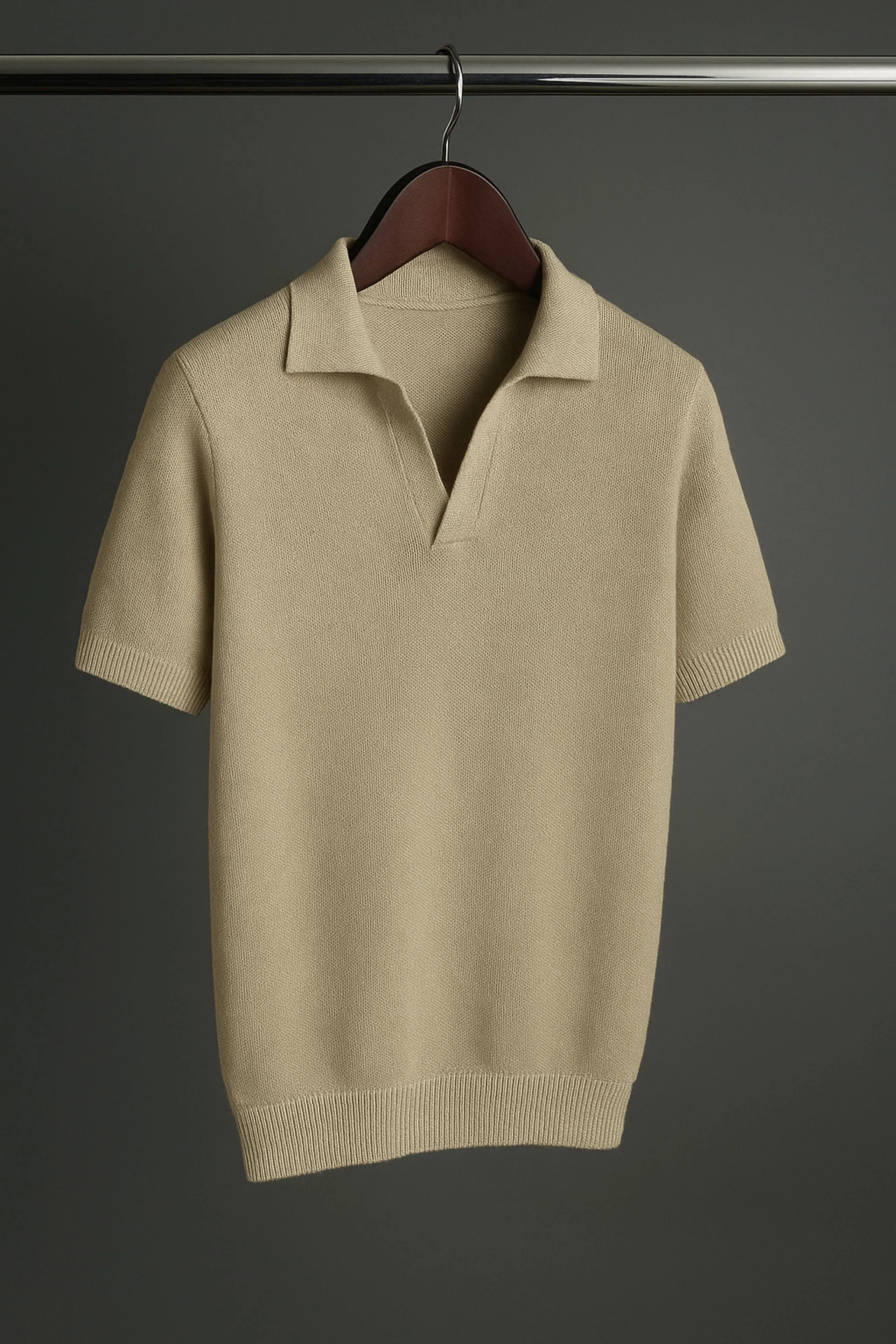 Rocky V-Neck Cotton Polo - Image 28