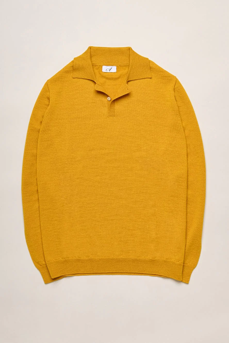 Johnny Fine Merino Long-Sleeve Polo - Image 28