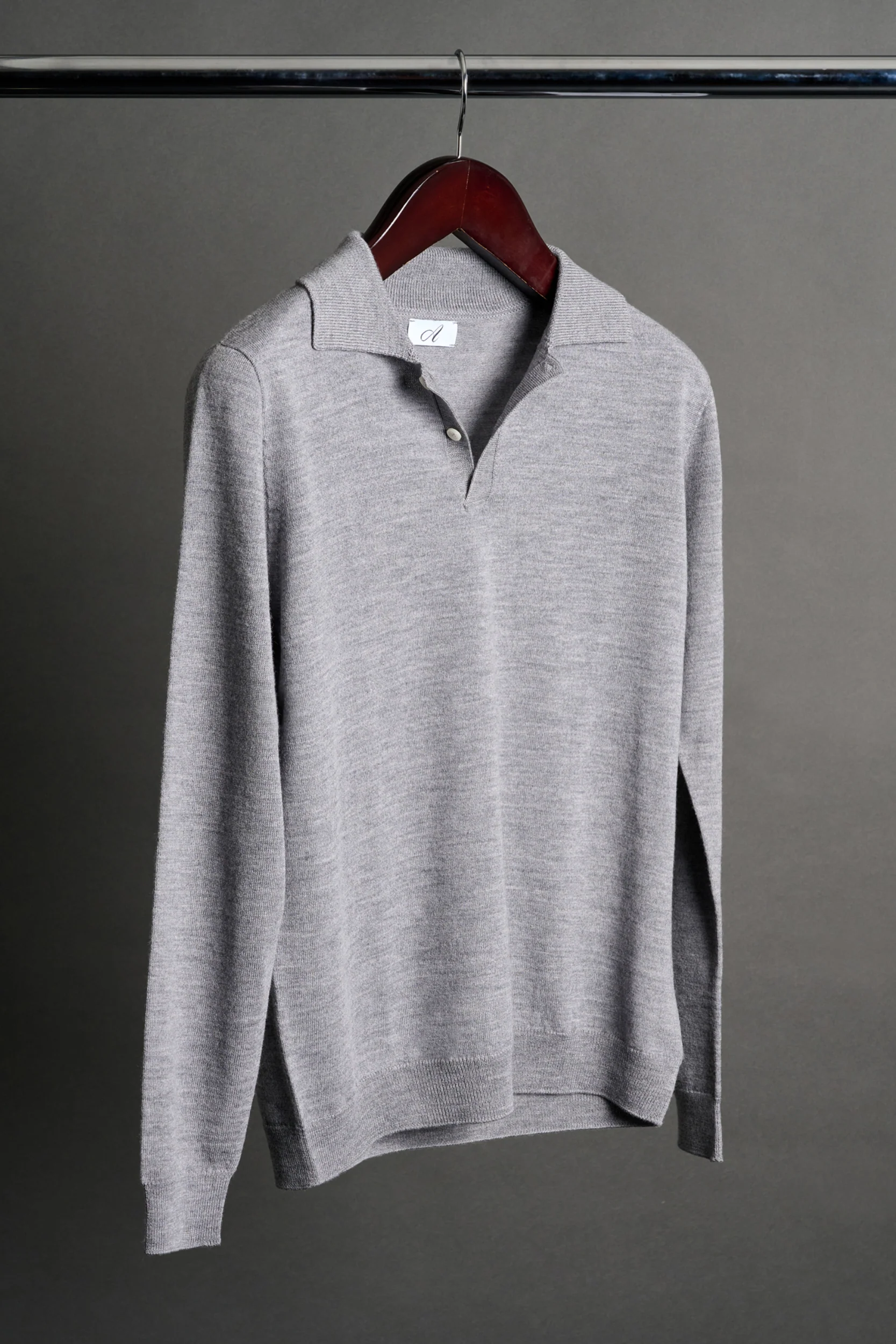Johnny Fine Merino Long-Sleeve Polo - Image 45