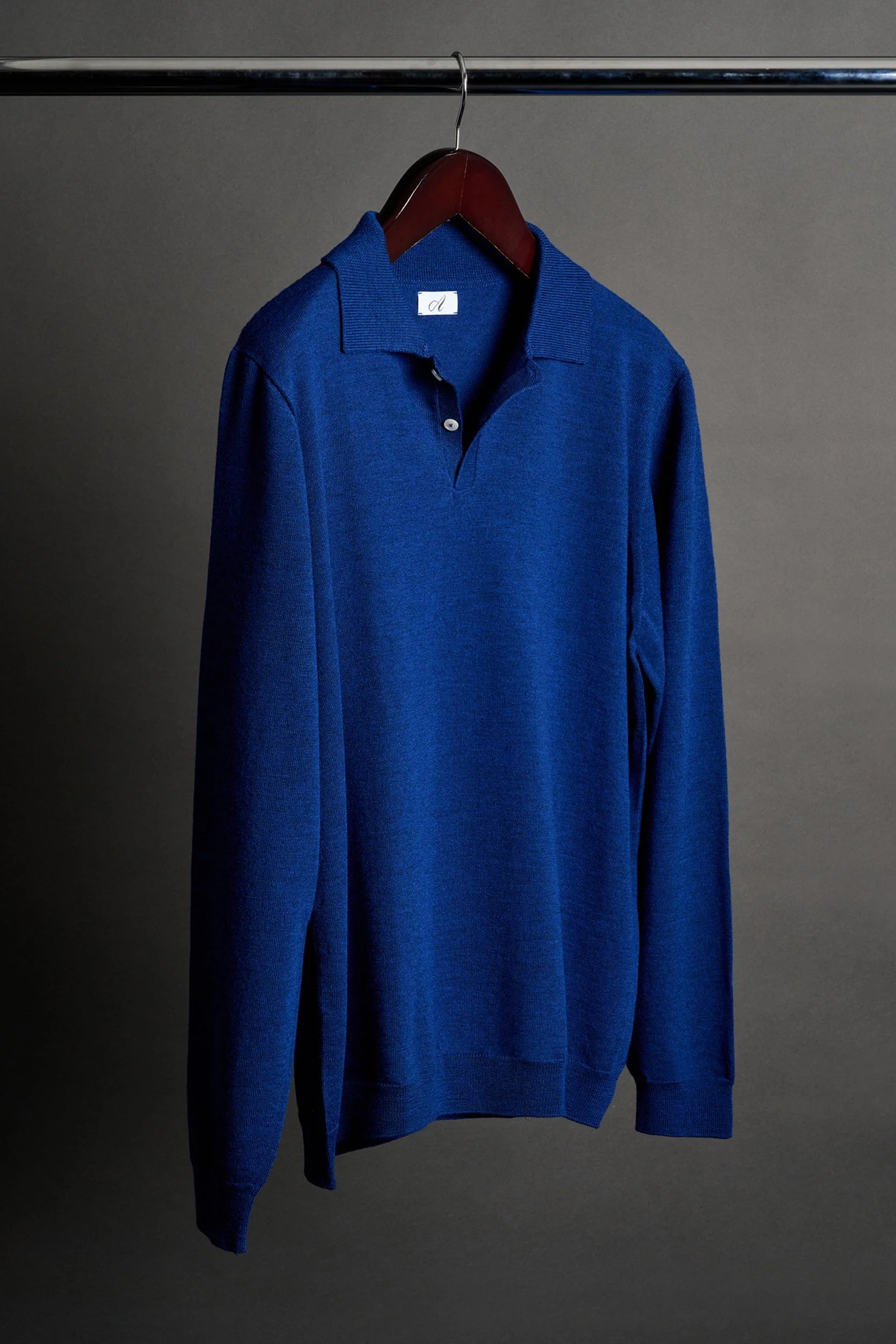 Johnny Fine Merino Long-Sleeve Polo - Image 48