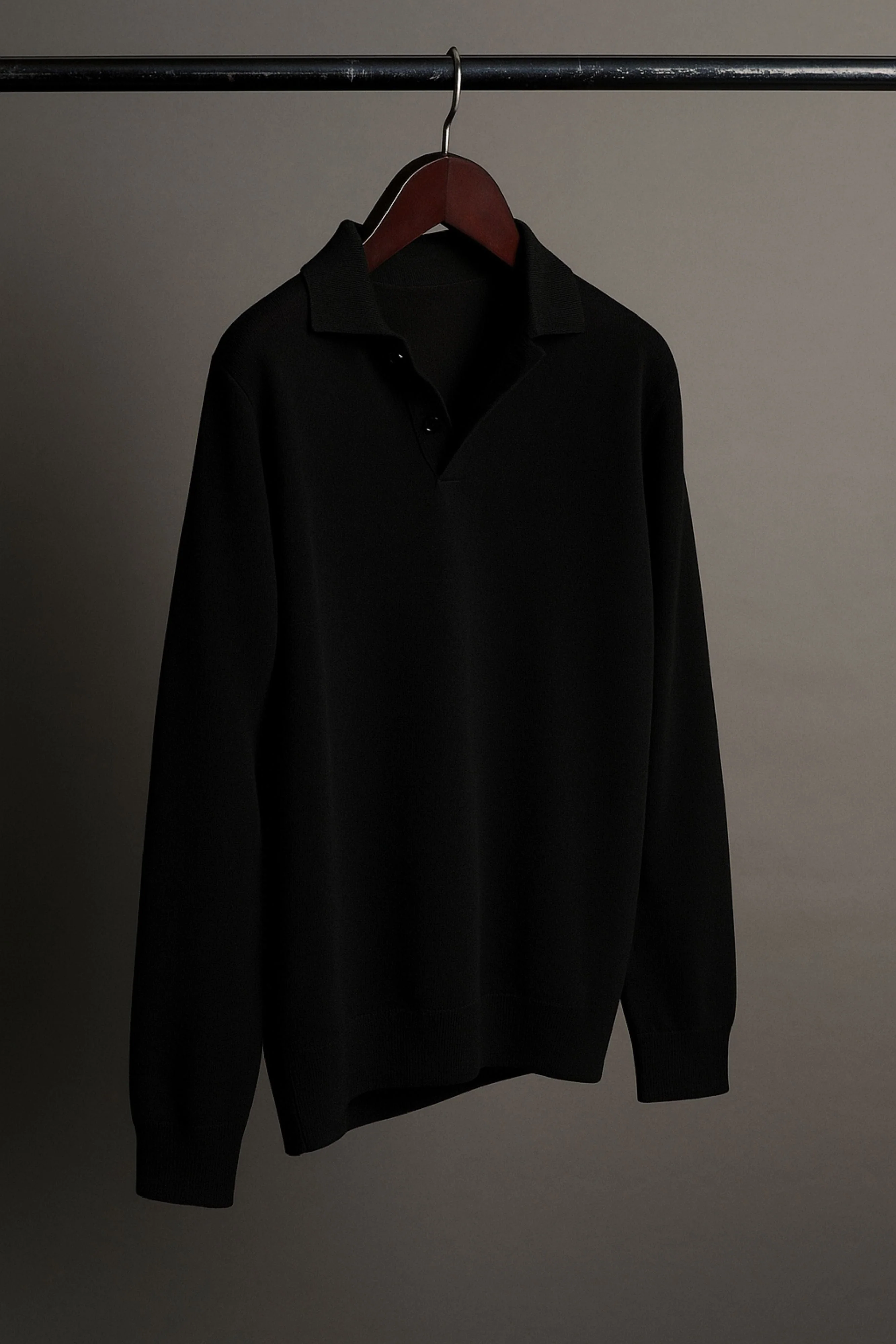 Johnny Fine Merino Long-Sleeve Polo - Image 51