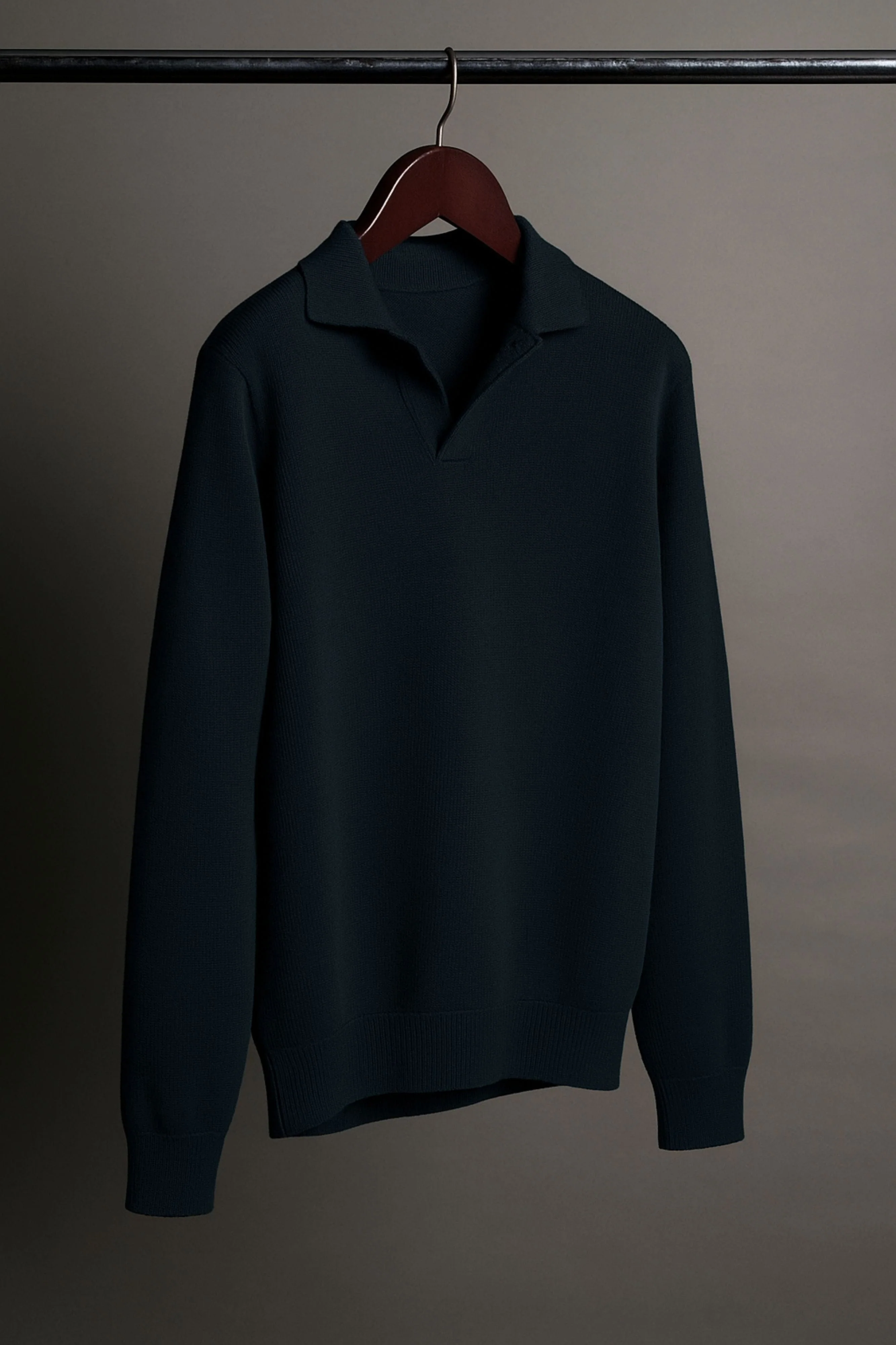Johnny Fine Merino Long-Sleeve Polo - Image 53