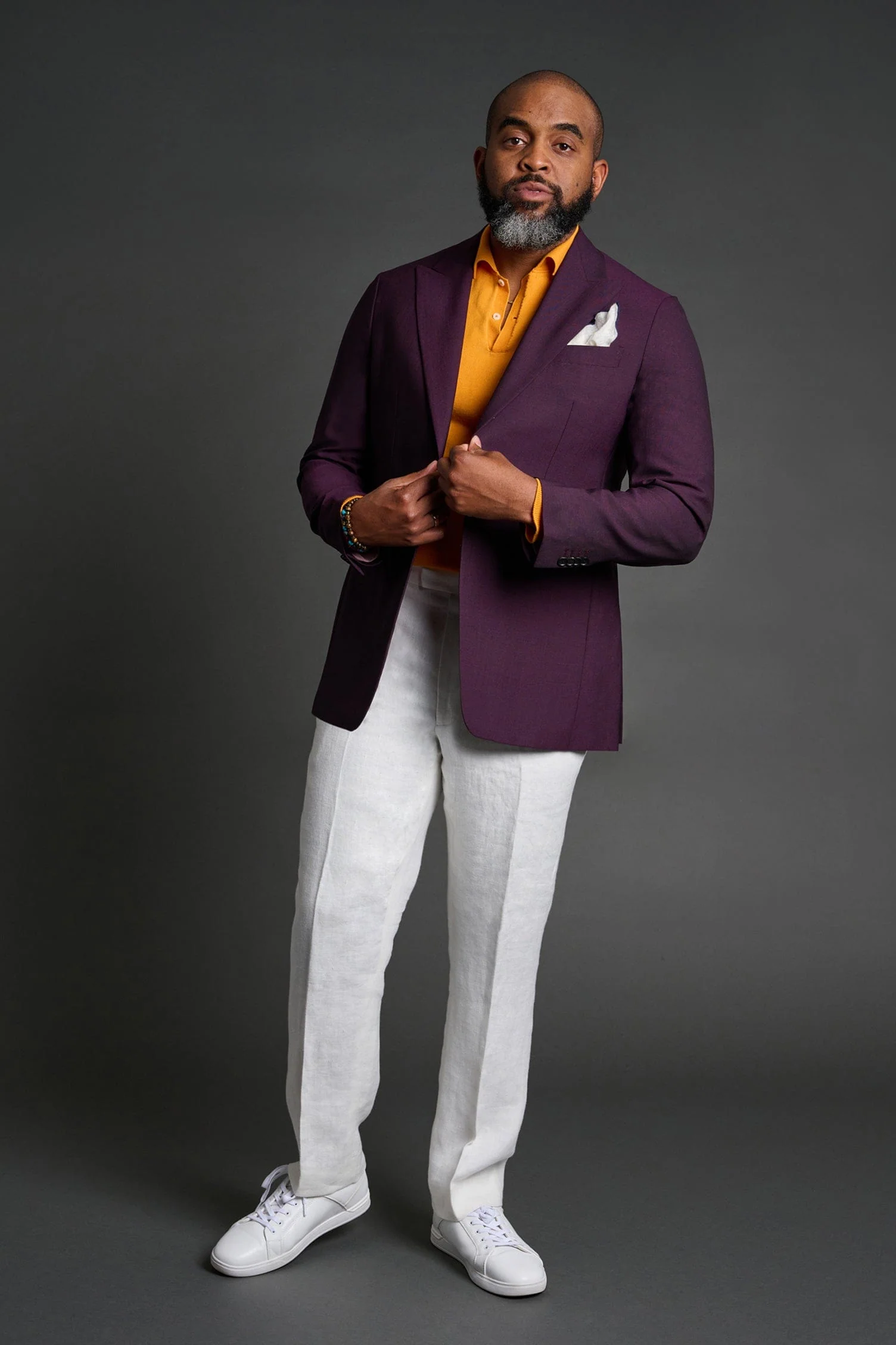 Dicky Long-Sleeve Cotton 2-Button Polo - Image 6