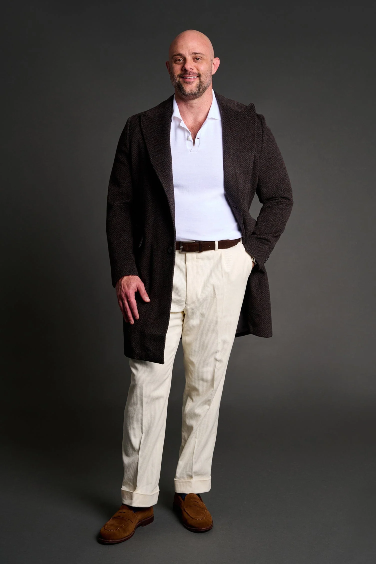 Dicky Long-Sleeve Cotton 2-Button Polo - Image 8