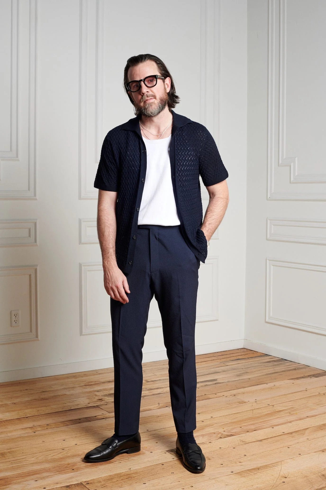 Ricardo Textured Cotton Button Polo - Image 11