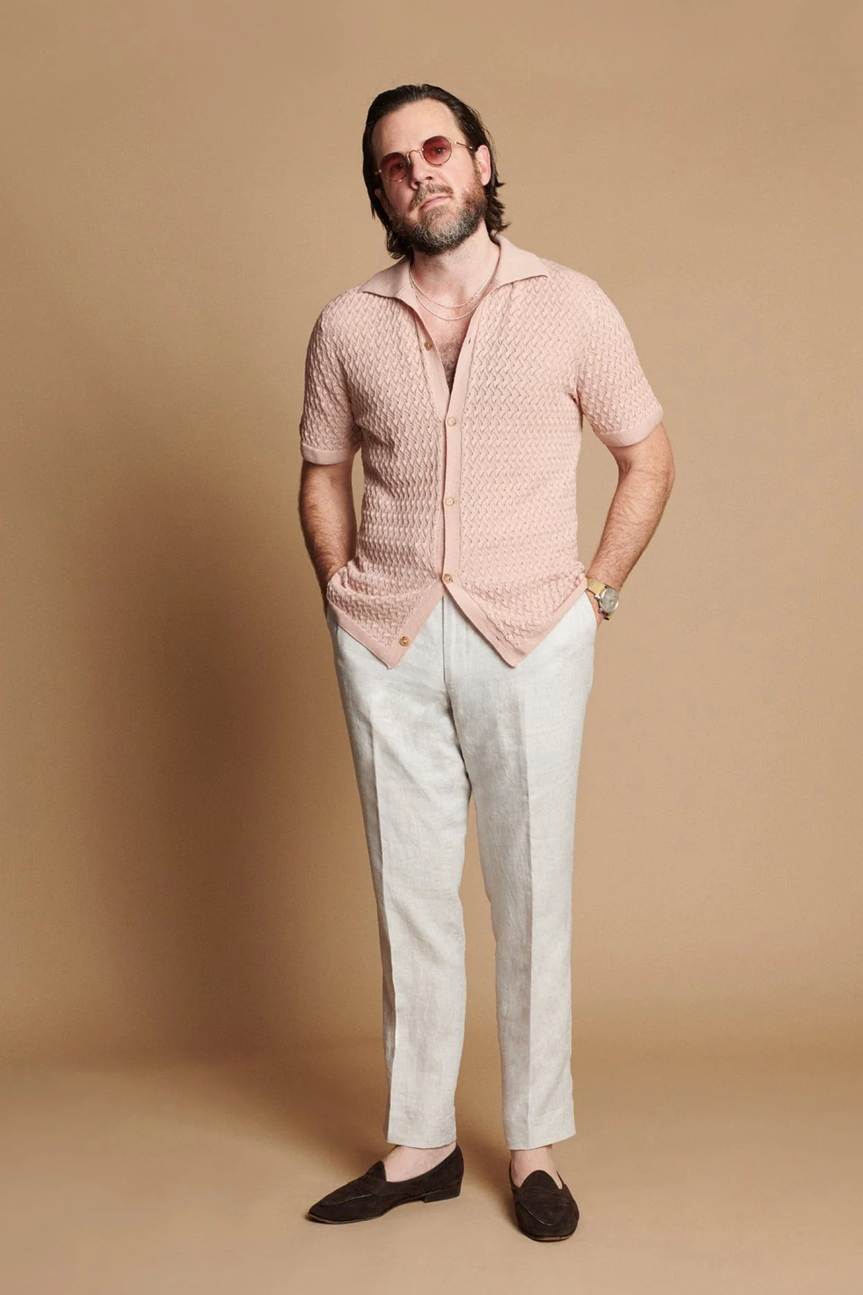 Ricardo Textured Cotton Button Polo - Image 25