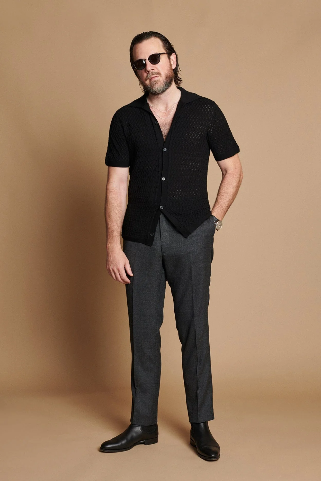 Ricardo Textured Cotton Button Polo - Image 5