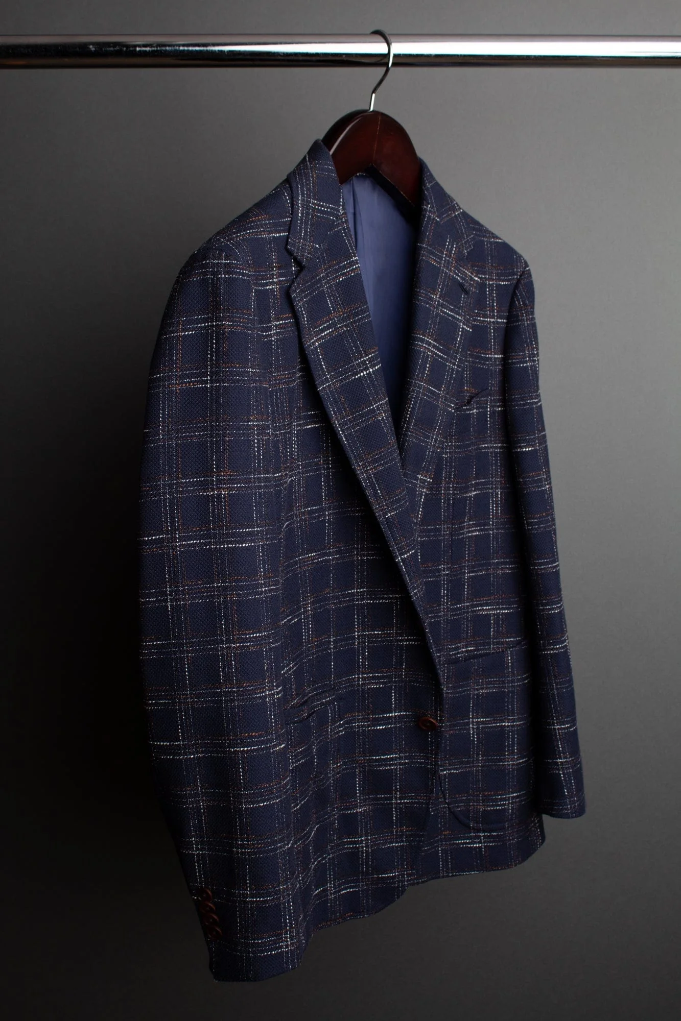 Cotton Slub Check Jacket - Image 2