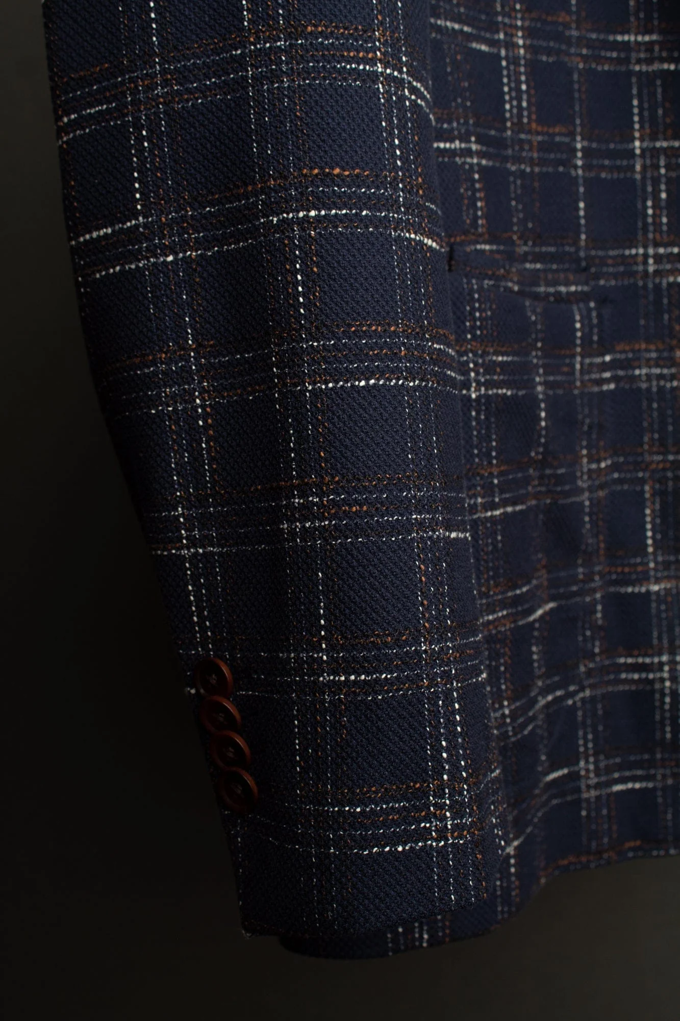 Cotton Slub Check Jacket - Image 3