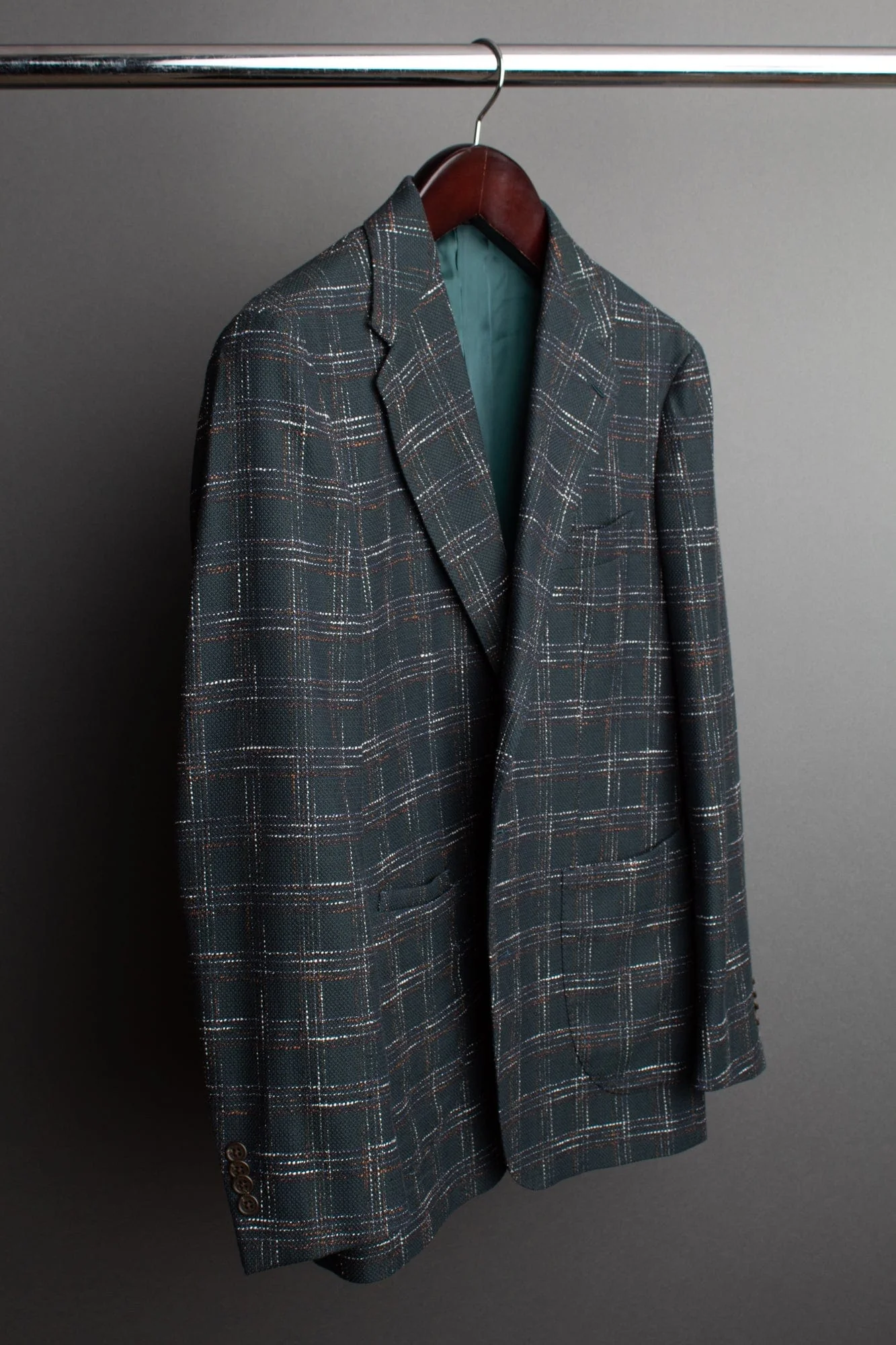 Cotton Slub Check Jacket - Image 8
