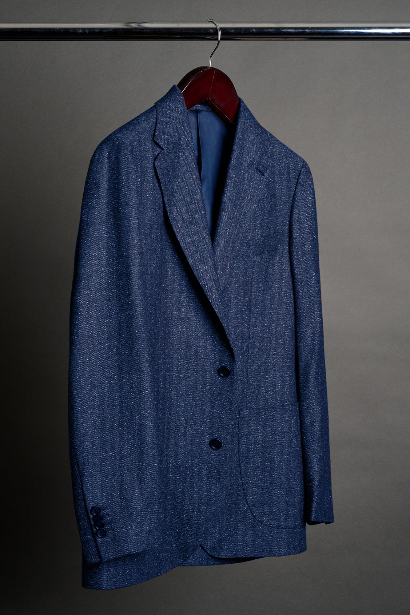 Summer Tweed Herringbone Jacket - Image 2