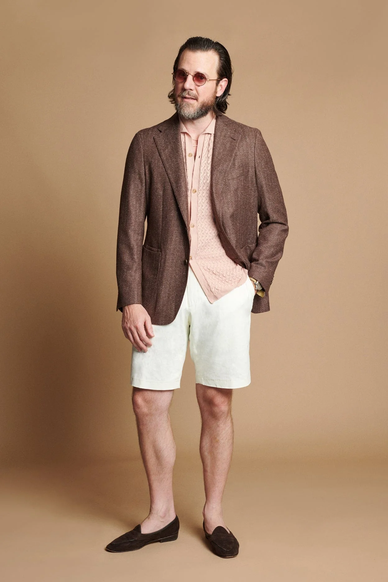 Summer Tweed Herringbone Jacket - Image 8