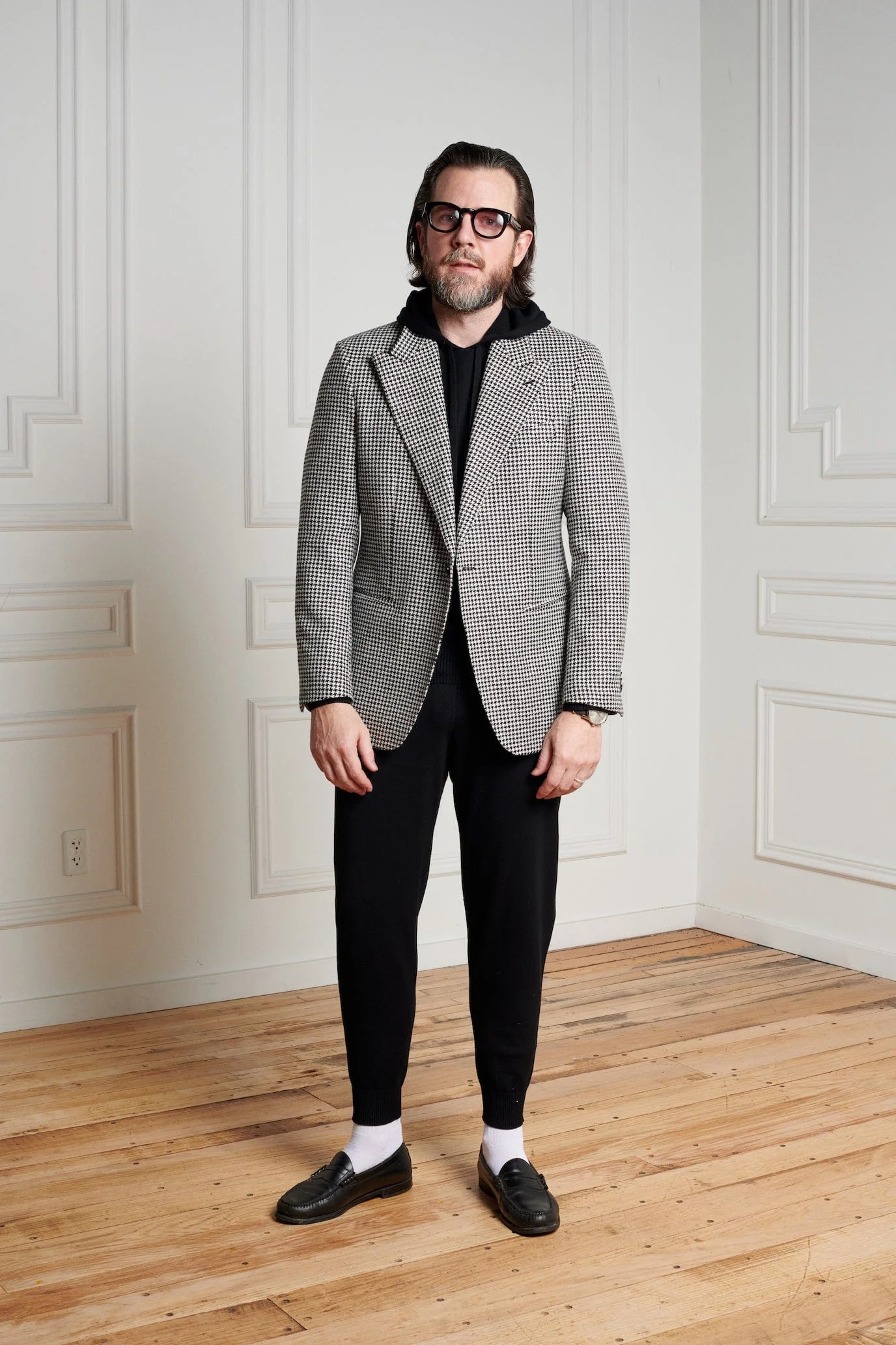 Wool & Cashmere Houndstooth Jacket - Image 2