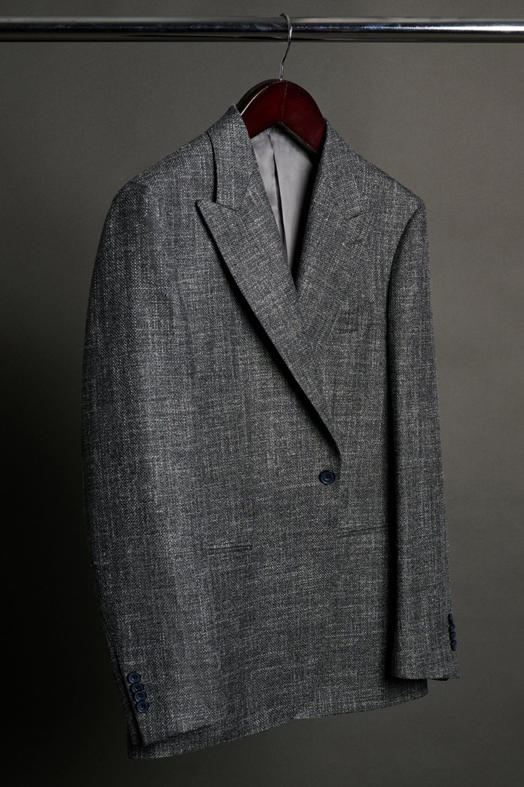 Wool, Silk & Linen Hopsack Jacket - Image 15