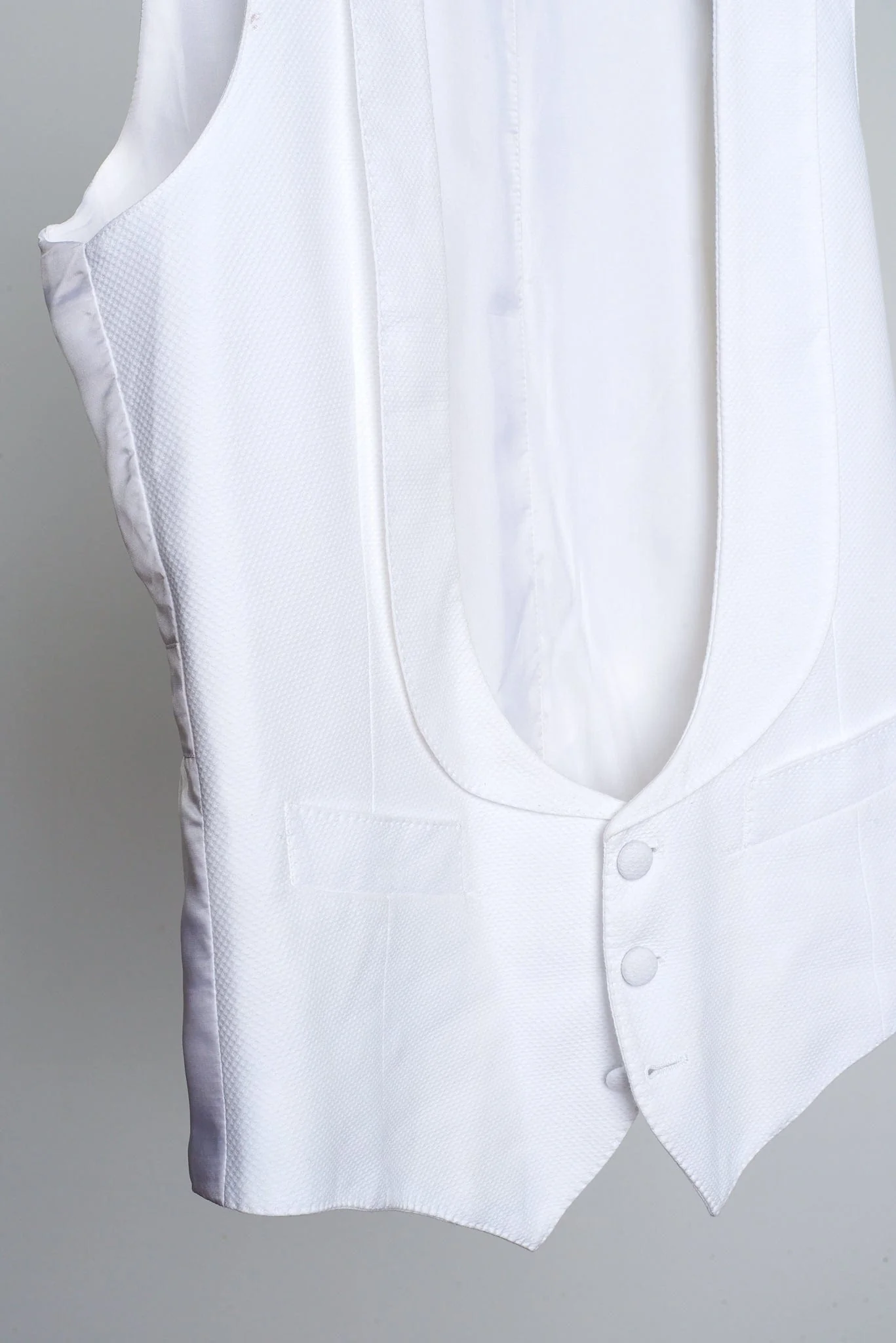 Classic White Formal Vest - Image 3