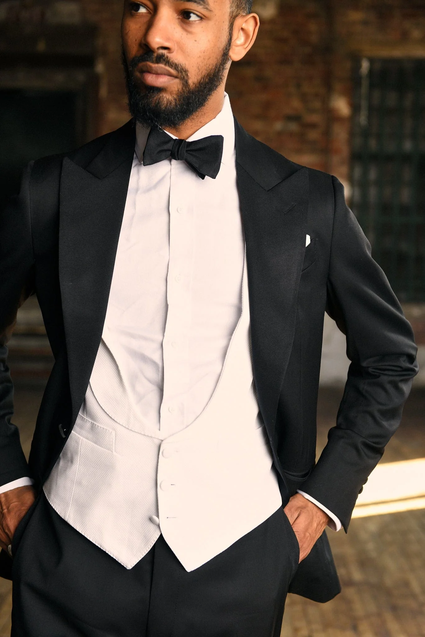 Classic White Formal Vest - Image 4
