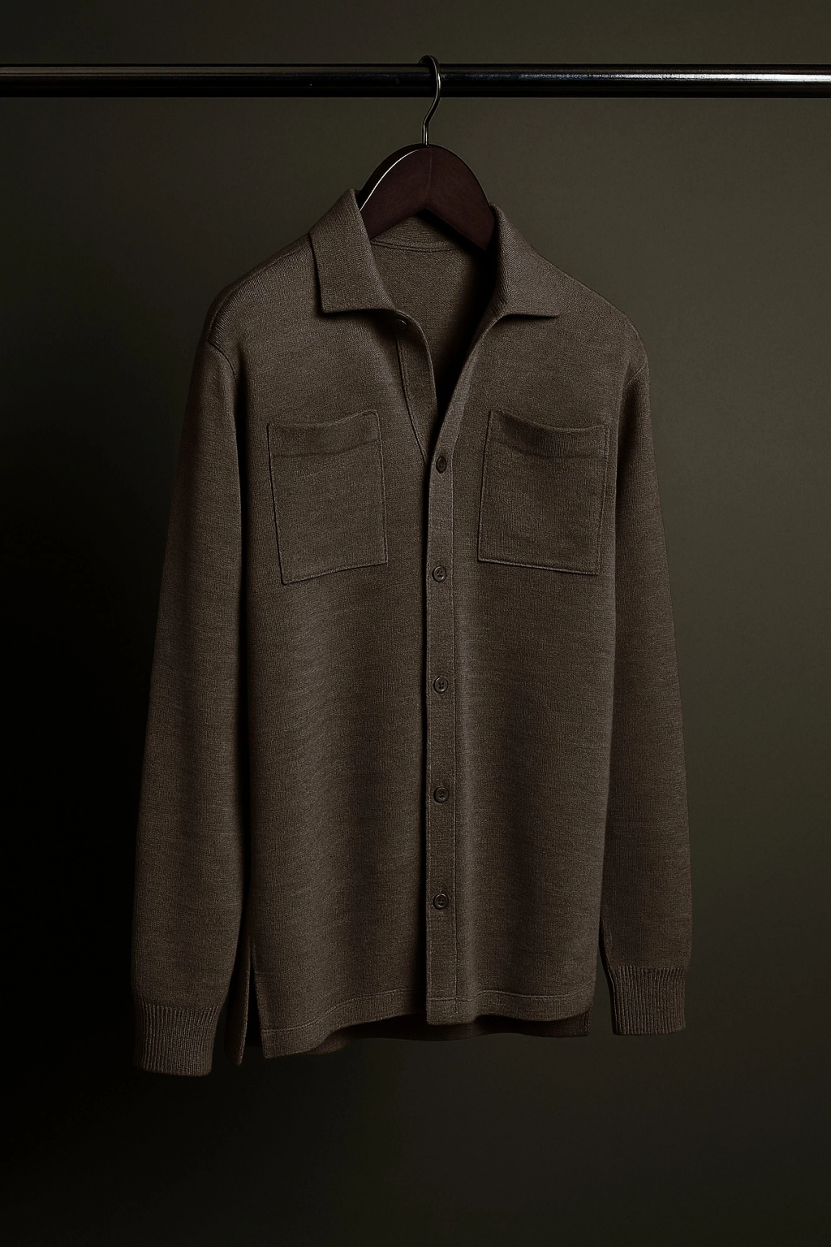 Casey Fine Merino Knit Shirt - Image 13