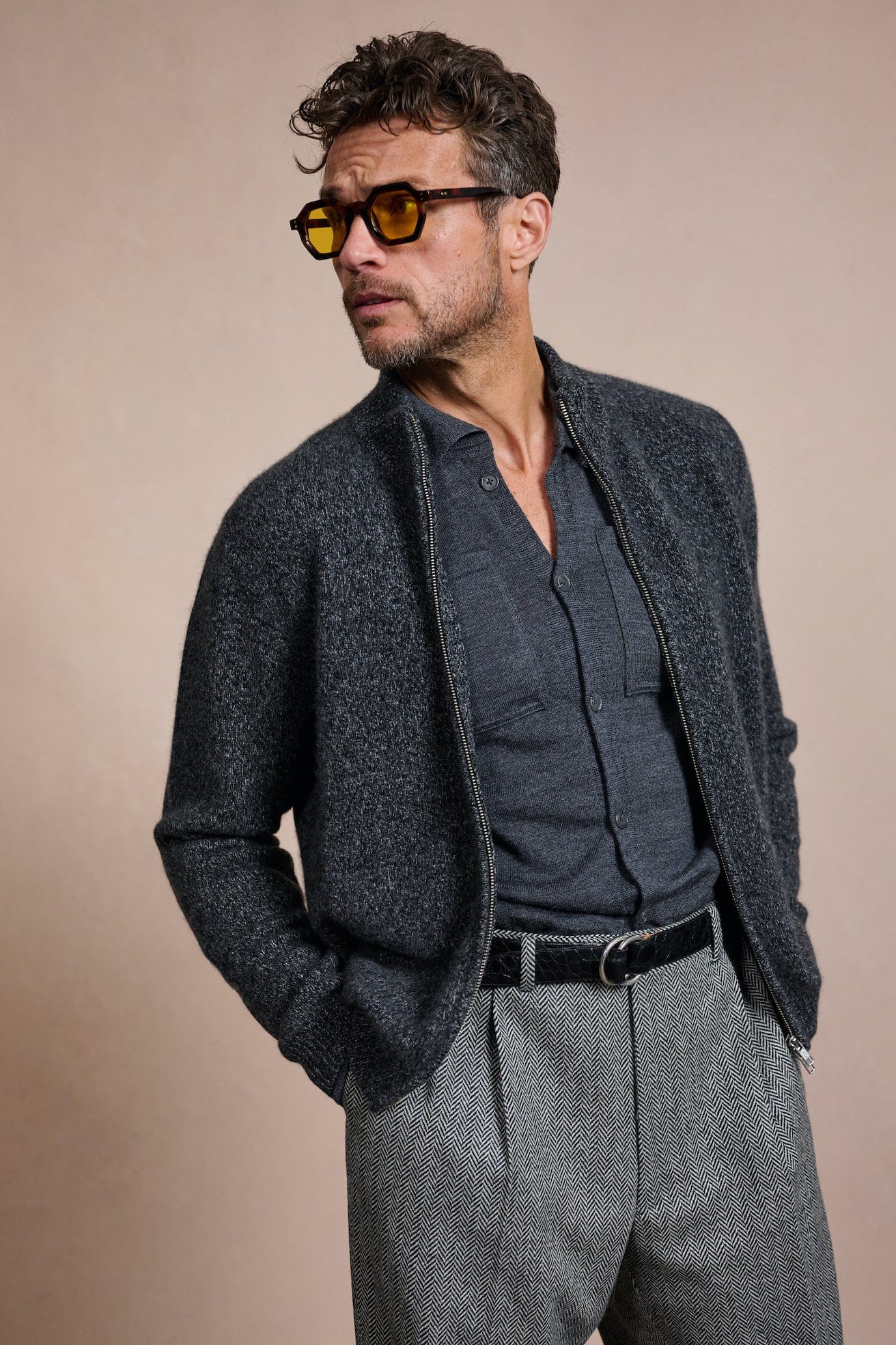 Casey Fine Merino Knit Shirt - Image 8