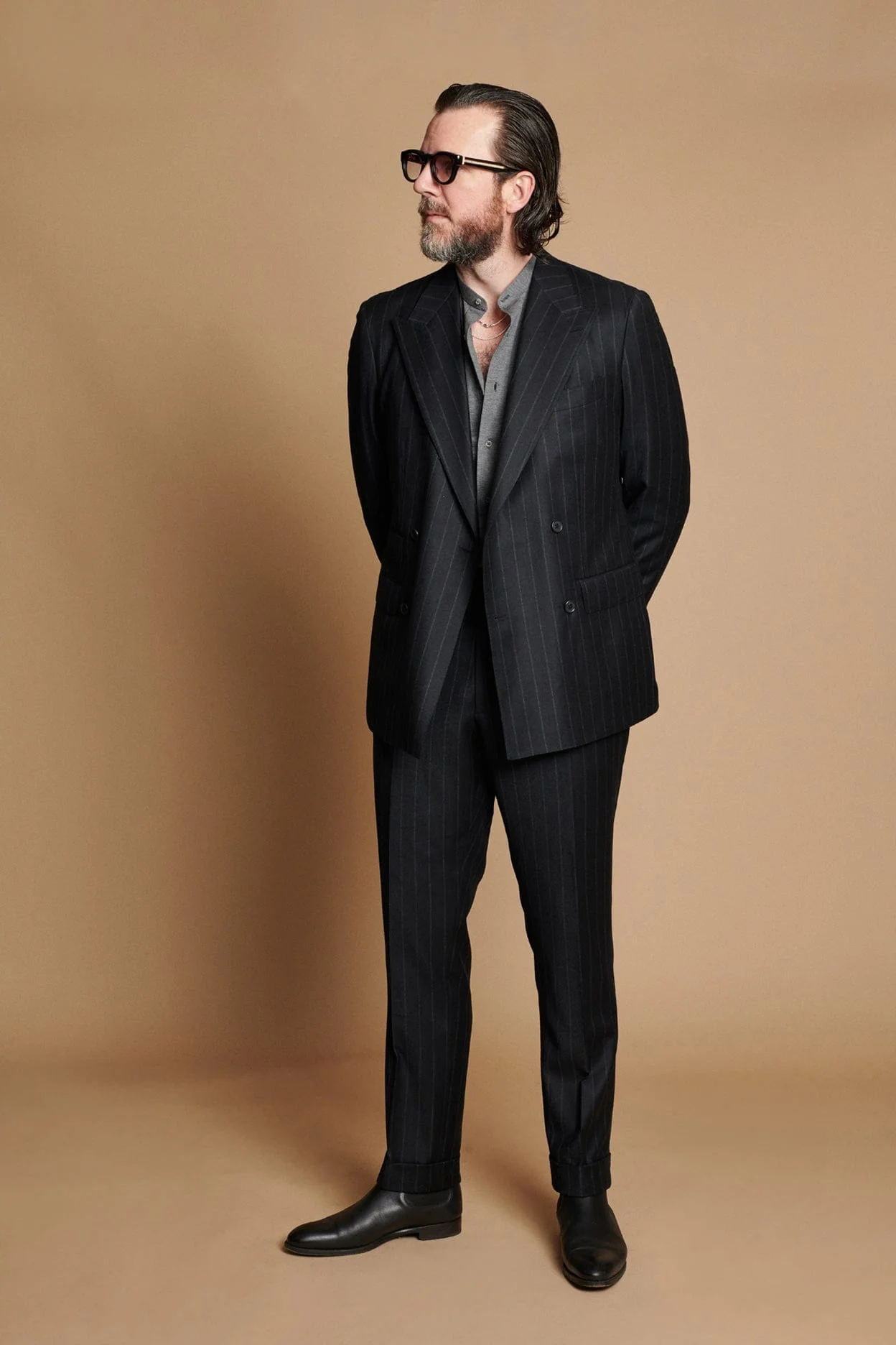 4-Season Chalkstripe Suit - Image 14