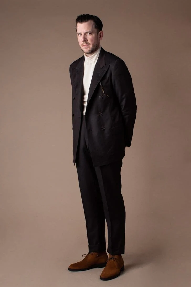 4-Season Herringbone Suit - Image 11