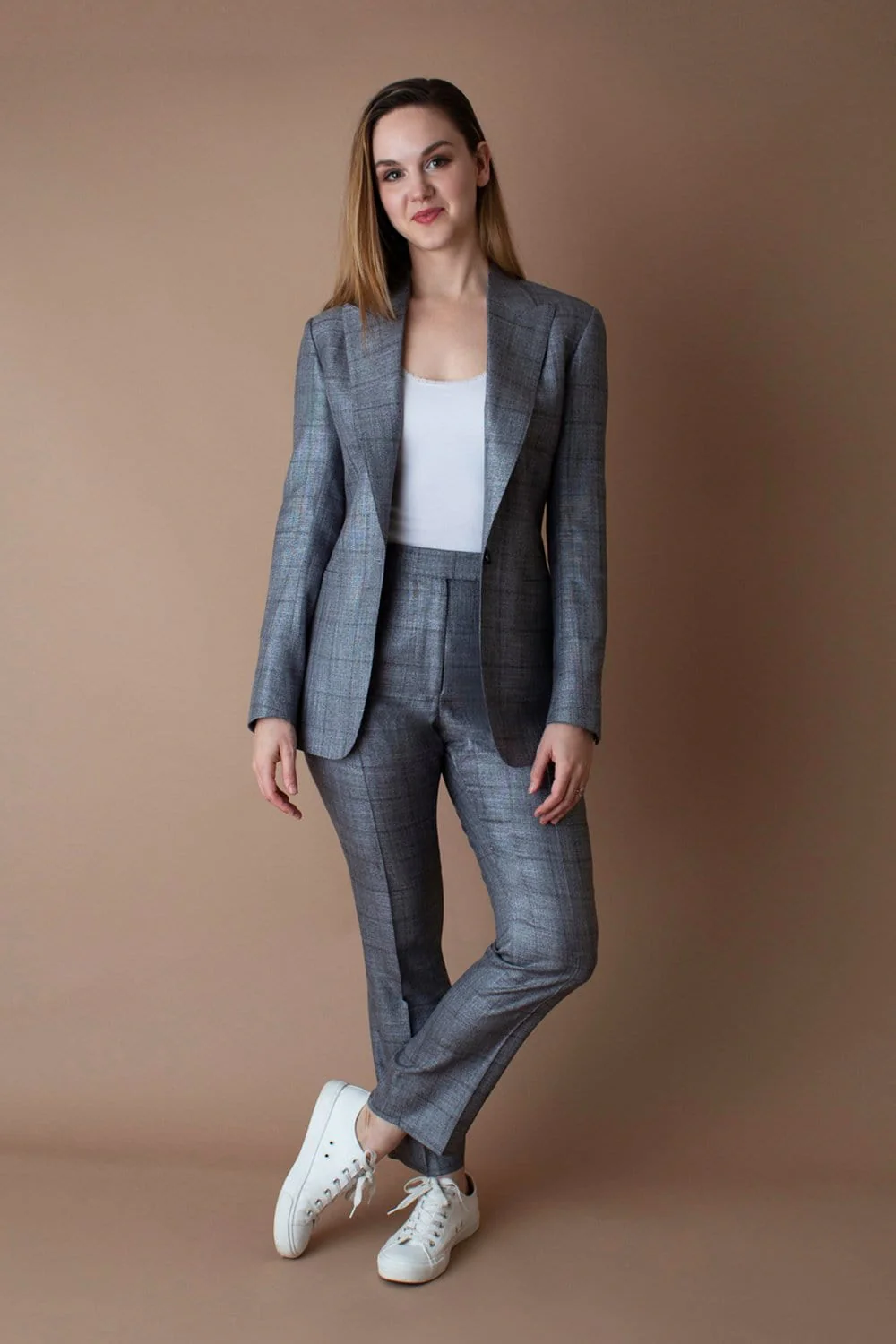 Bamboo Windowpane Suit - Image 24