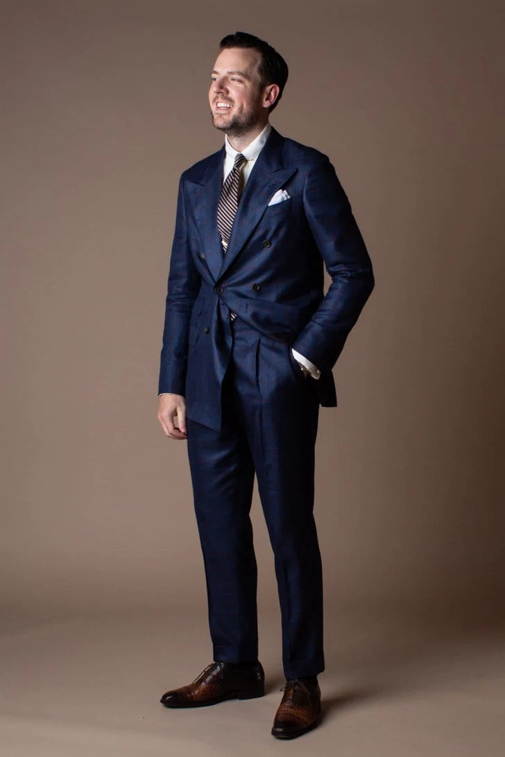Bamboo Windowpane Suit - Image 8