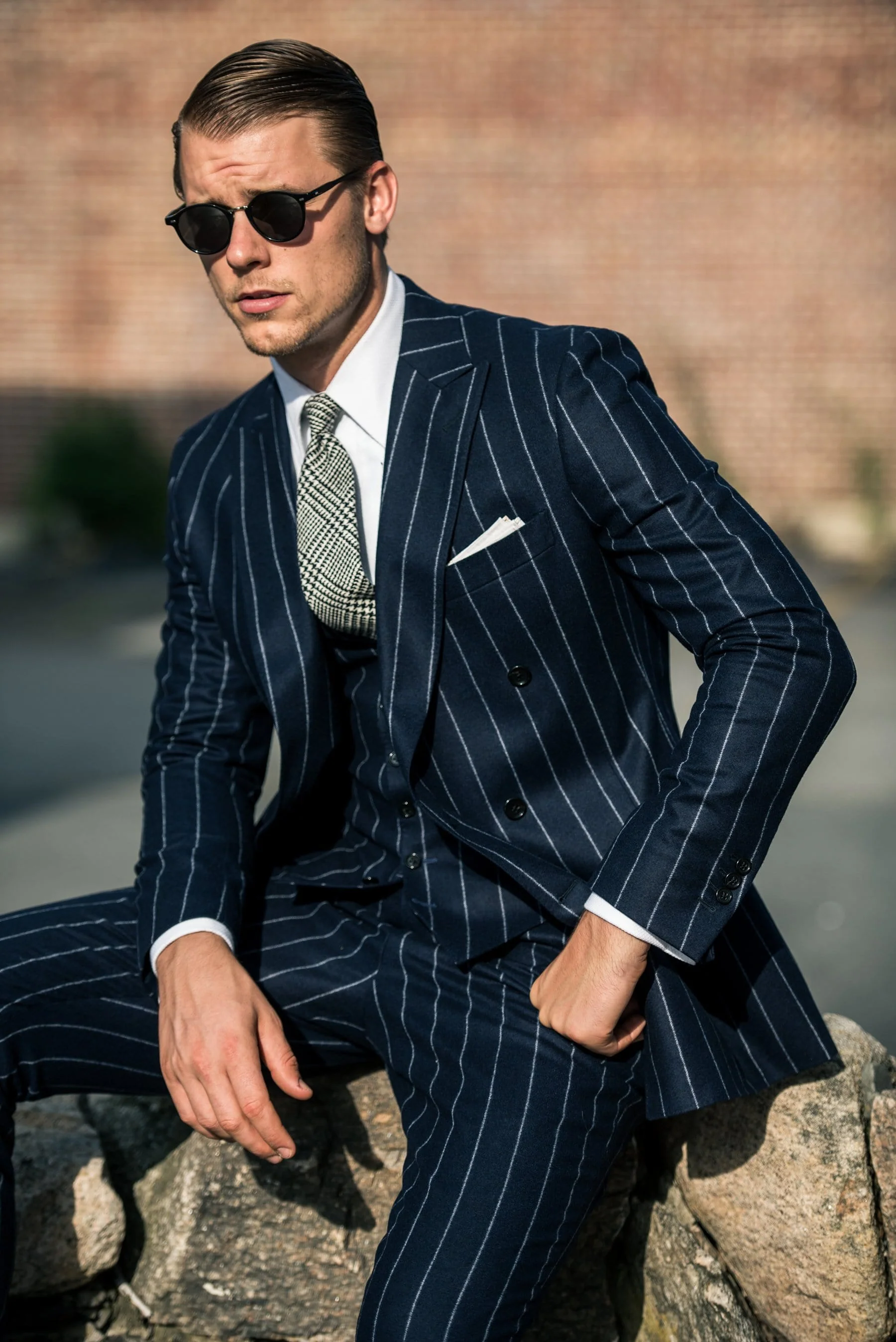 Flannel Chalkstripe Suit - Image 4