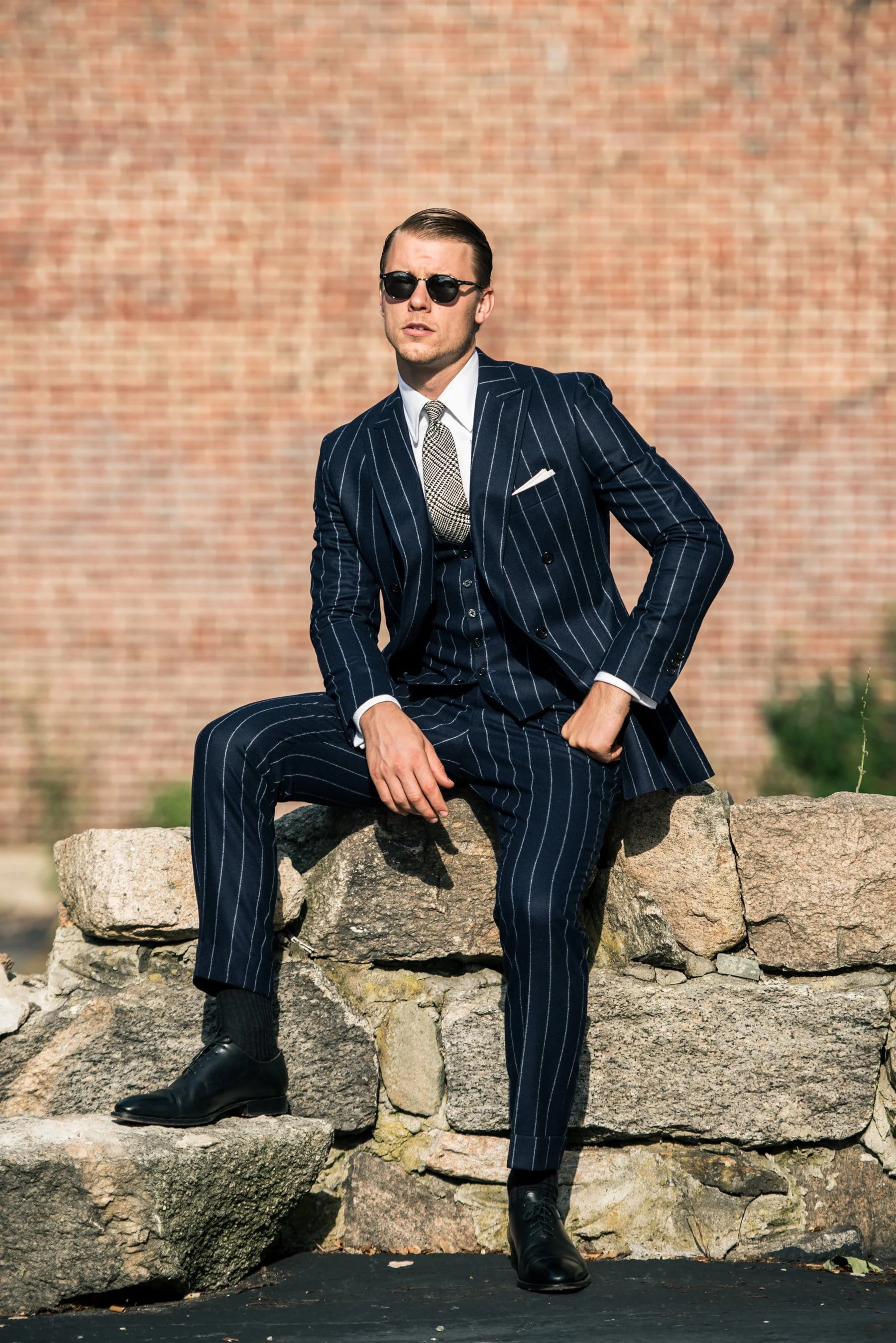 Flannel Chalkstripe Suit - Image 5