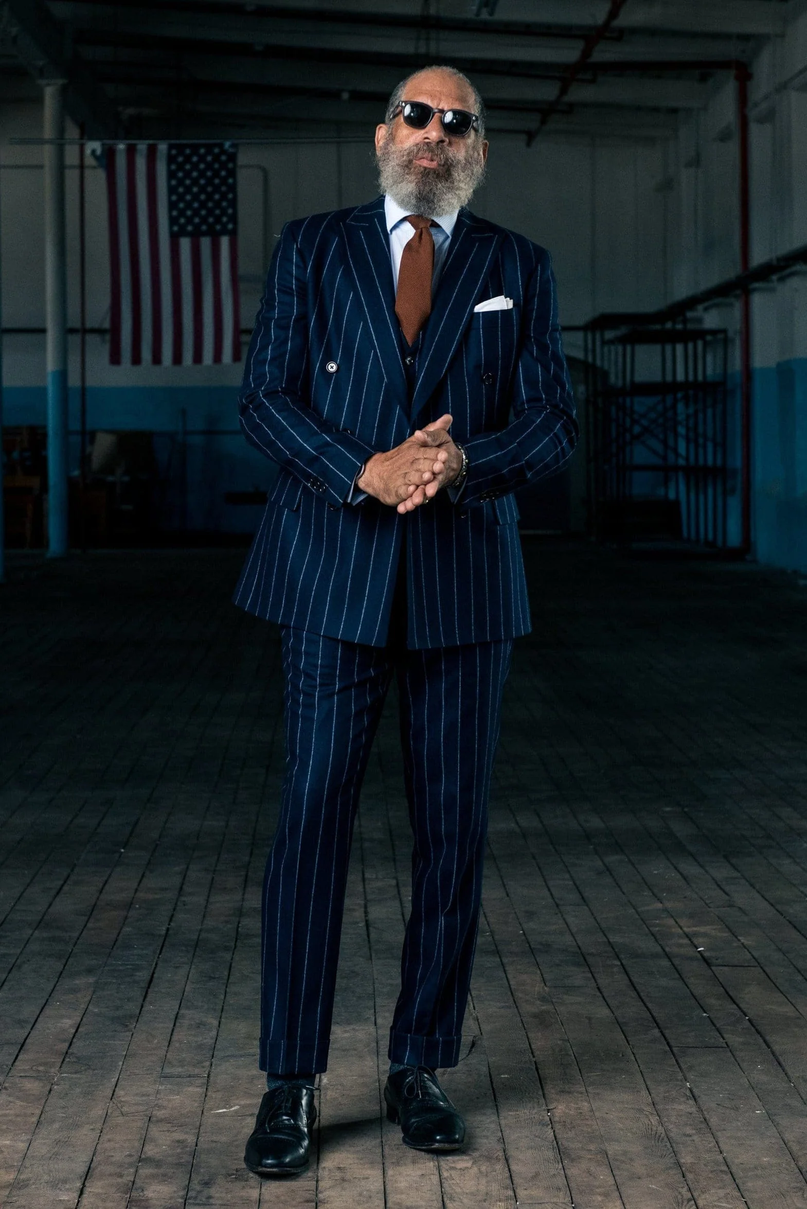 Flannel Chalkstripe Suit - Image 8