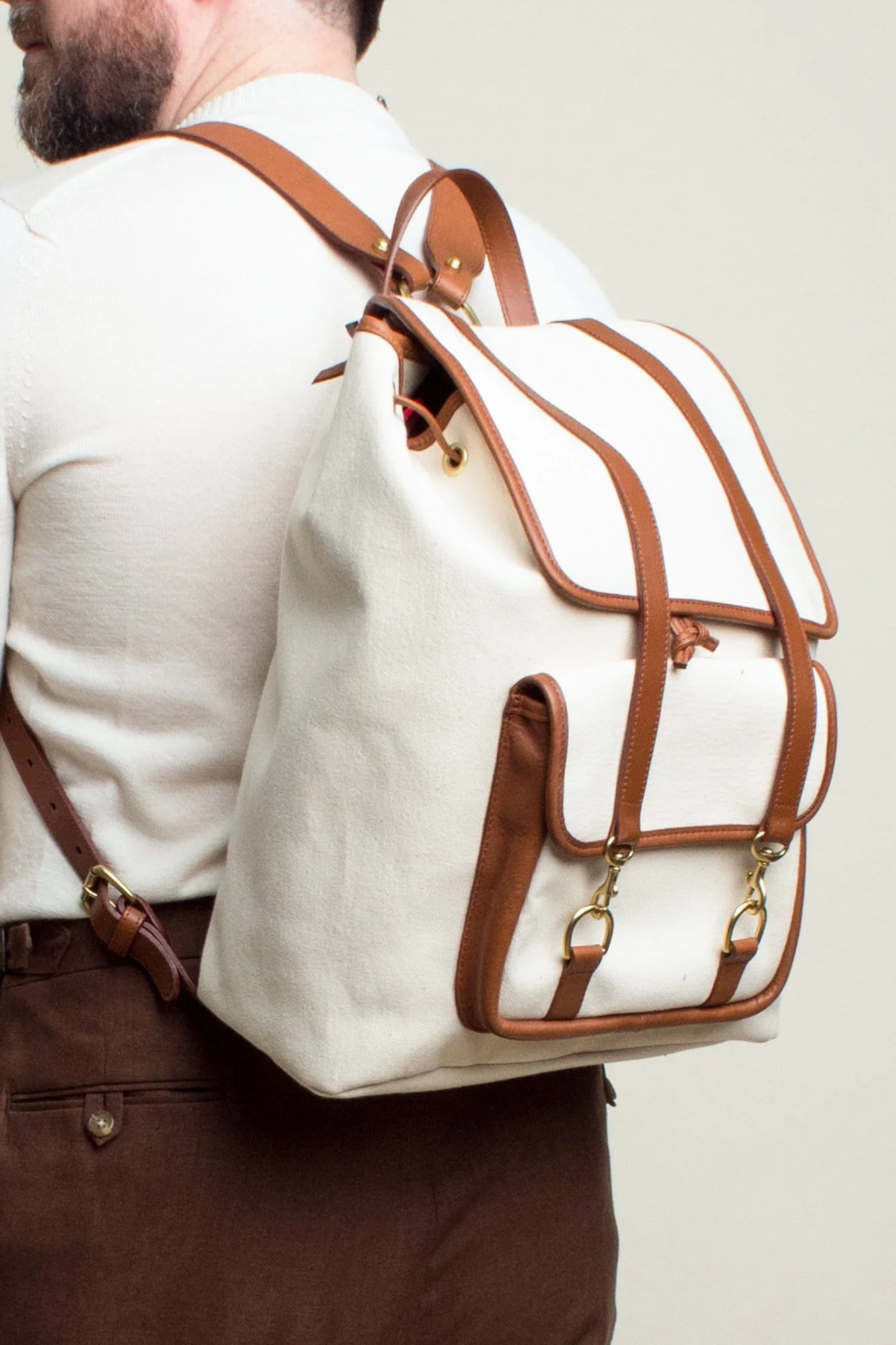 AOS x Frank Clegg Canvas Backpack - Image 4