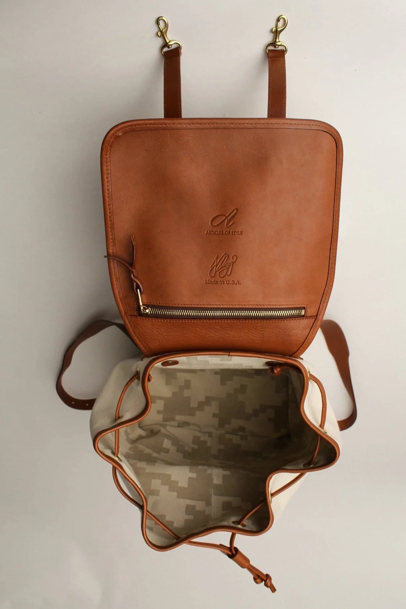 AOS x Frank Clegg Canvas Backpack - Image 7