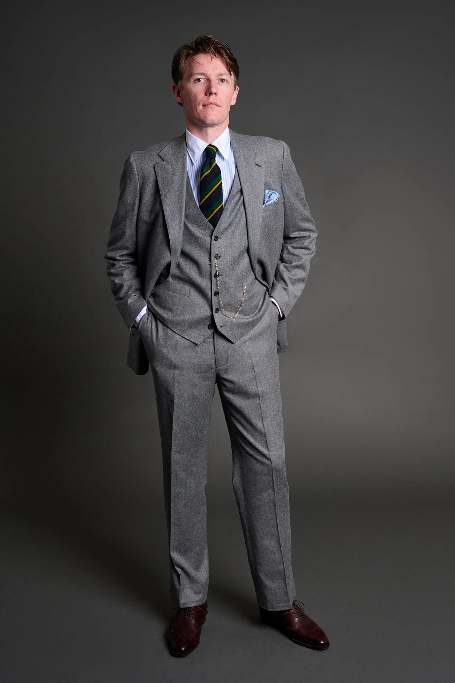 Super 180s Flannel & Silk Suit - Image 2