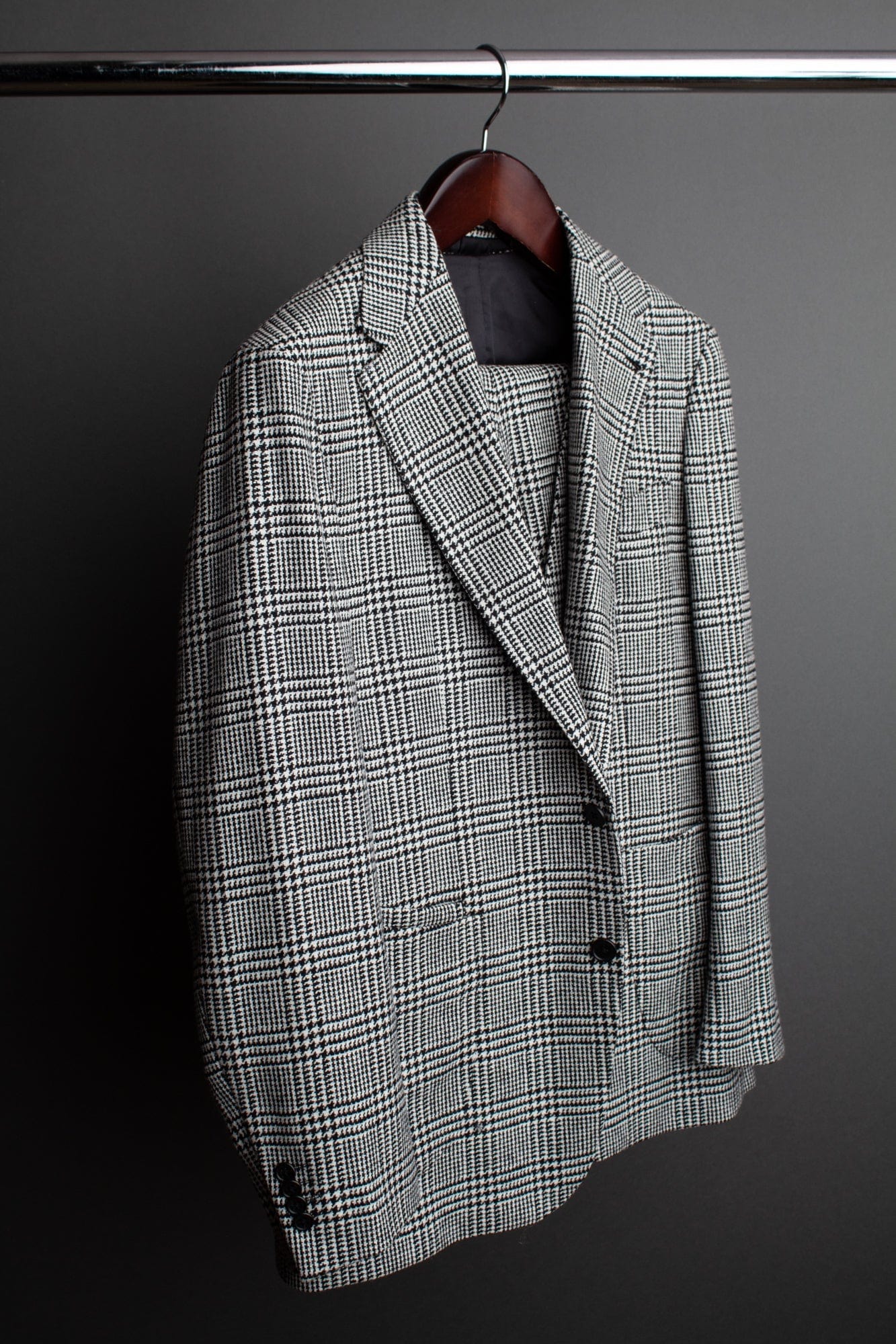 Wool & Cashmere Glenplaid Suit - Image 3