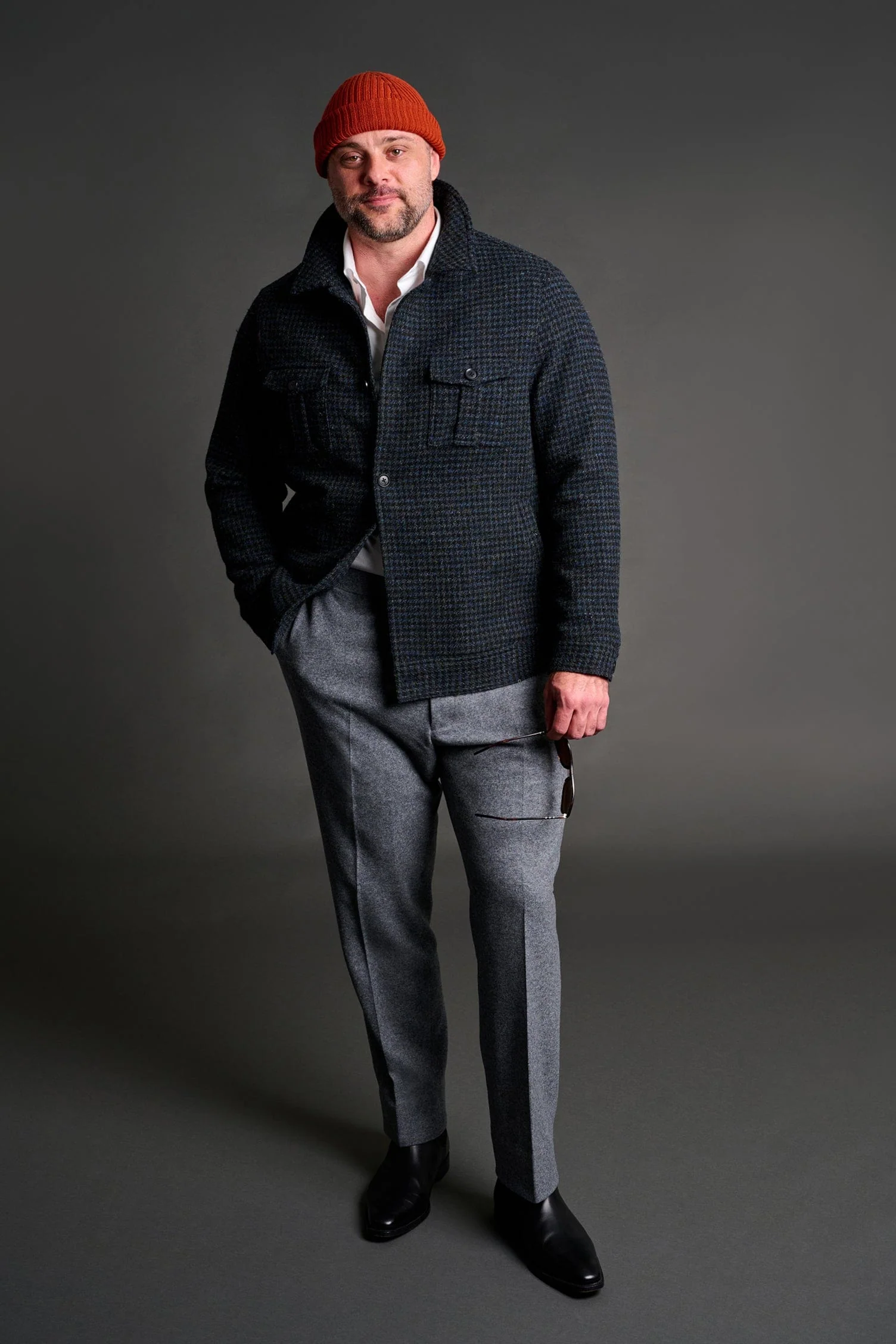 Harris Tweed Trucker Jacket - Image 2
