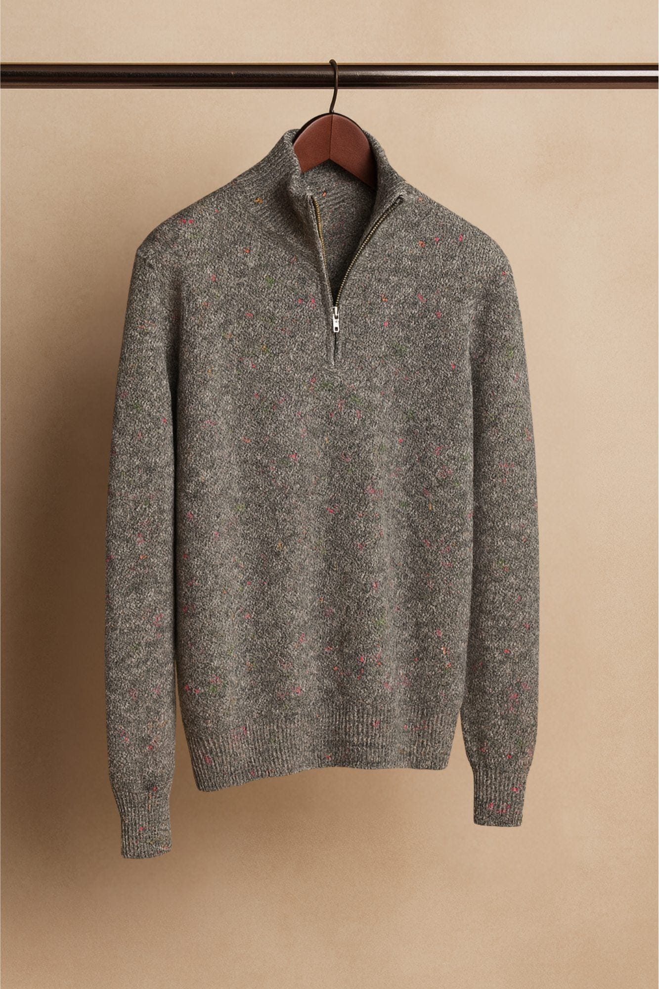 Made-to-Measure Cashmere 1/4 Zip Sweater - Image 12