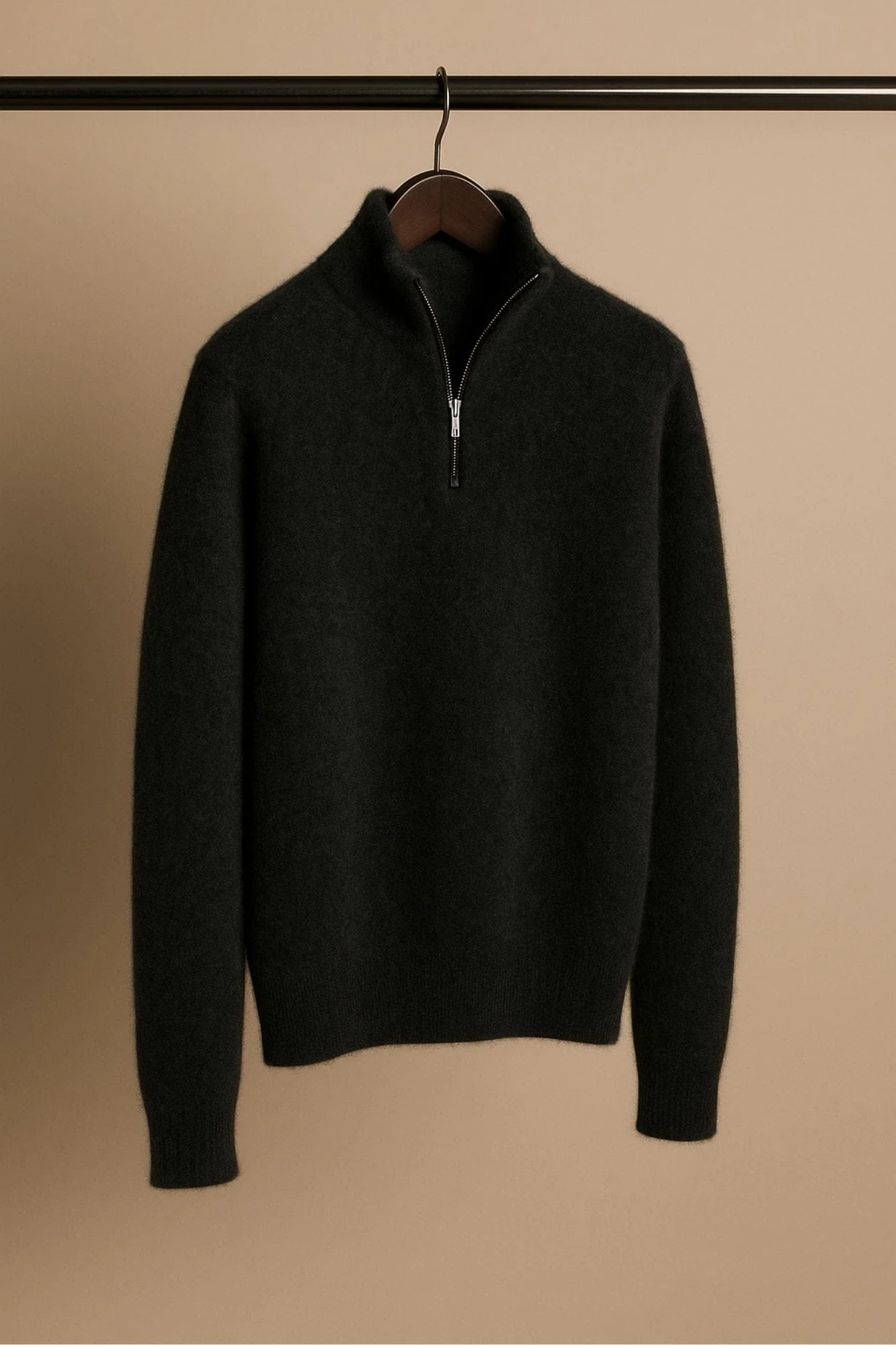 Made-to-Measure Cashmere 1/4 Zip Sweater - Image 3