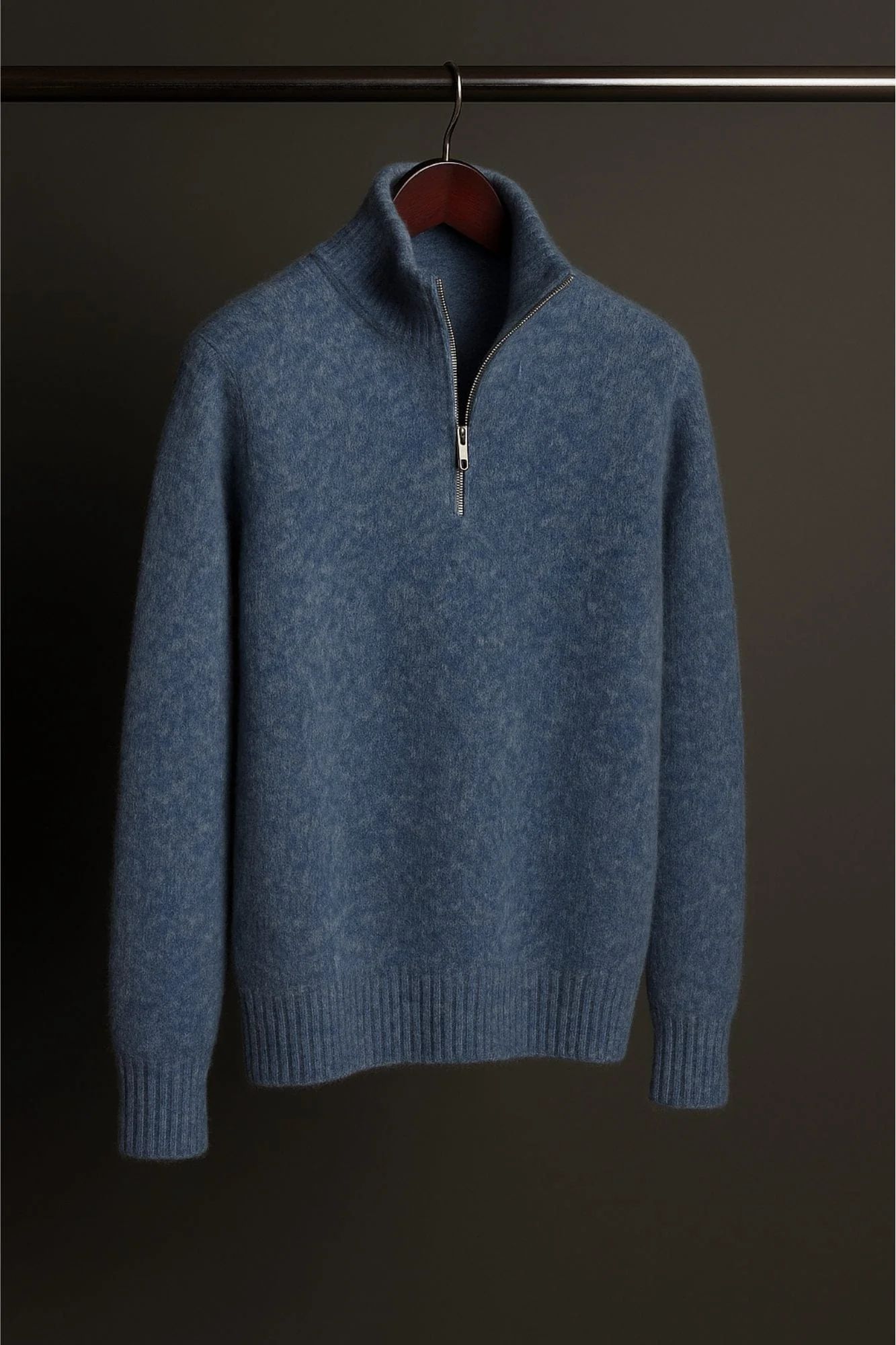 Made-to-Measure Cashmere 1/4 Zip Sweater - Image 4