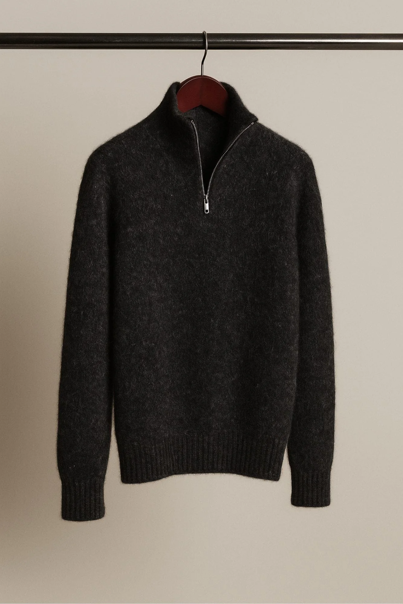 Made-to-Measure Cashmere 1/4 Zip Sweater - Image 5