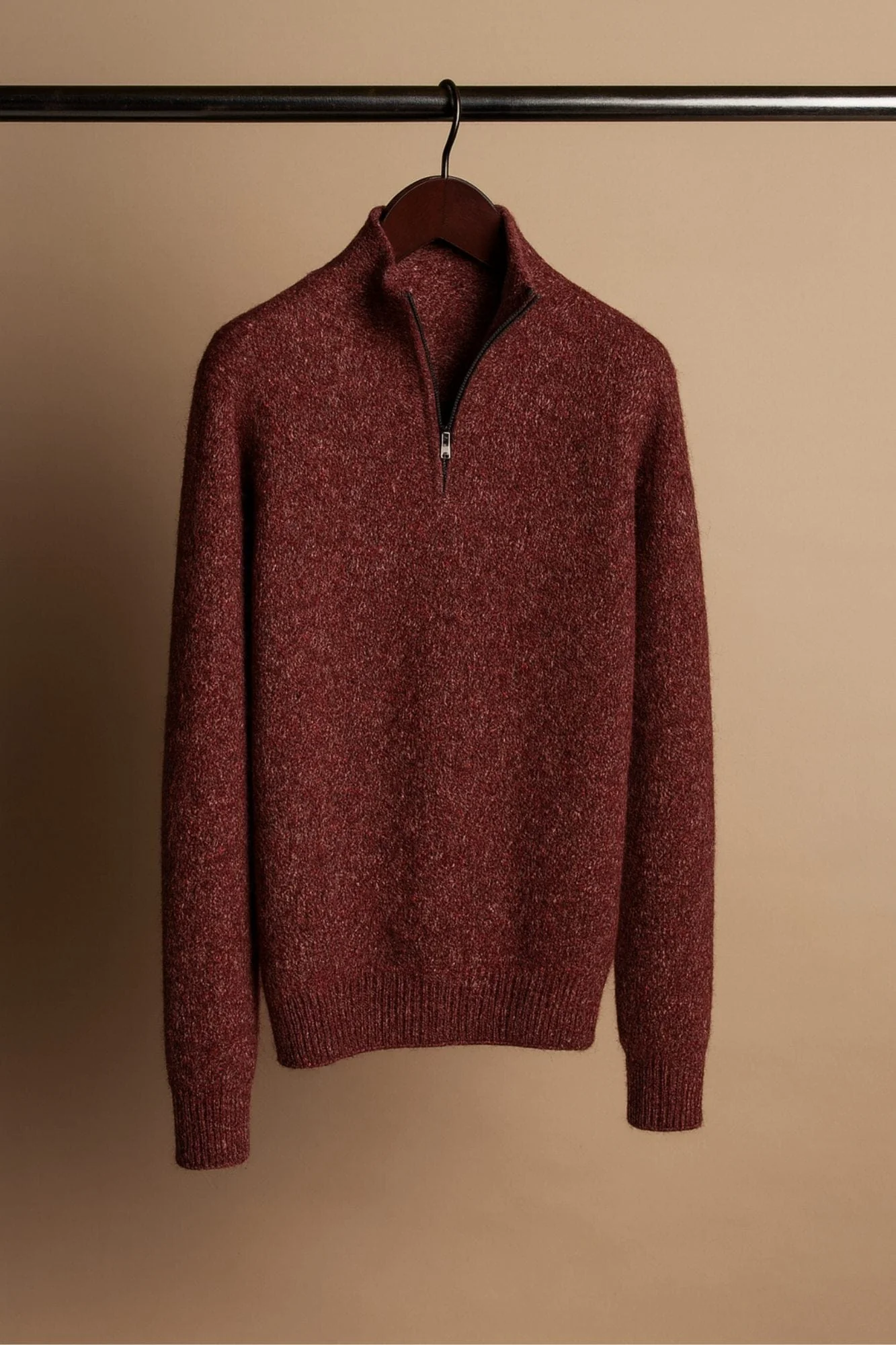 Made-to-Measure Cashmere 1/4 Zip Sweater - Image 9