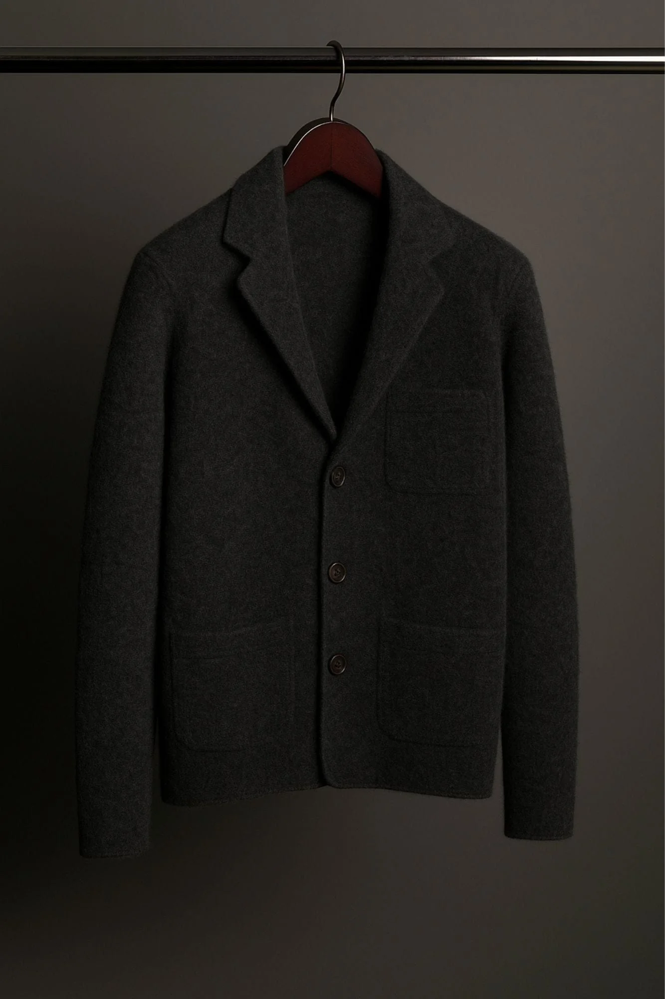 Made-to-Measure Cashmere Cardigan Jacket - Image 3