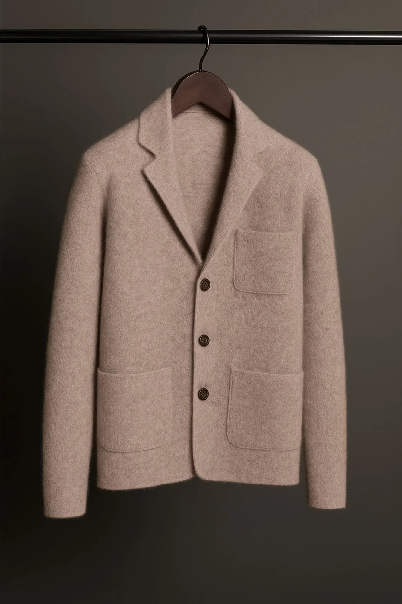 Made-to-Measure Cashmere Cardigan Jacket - Image 9